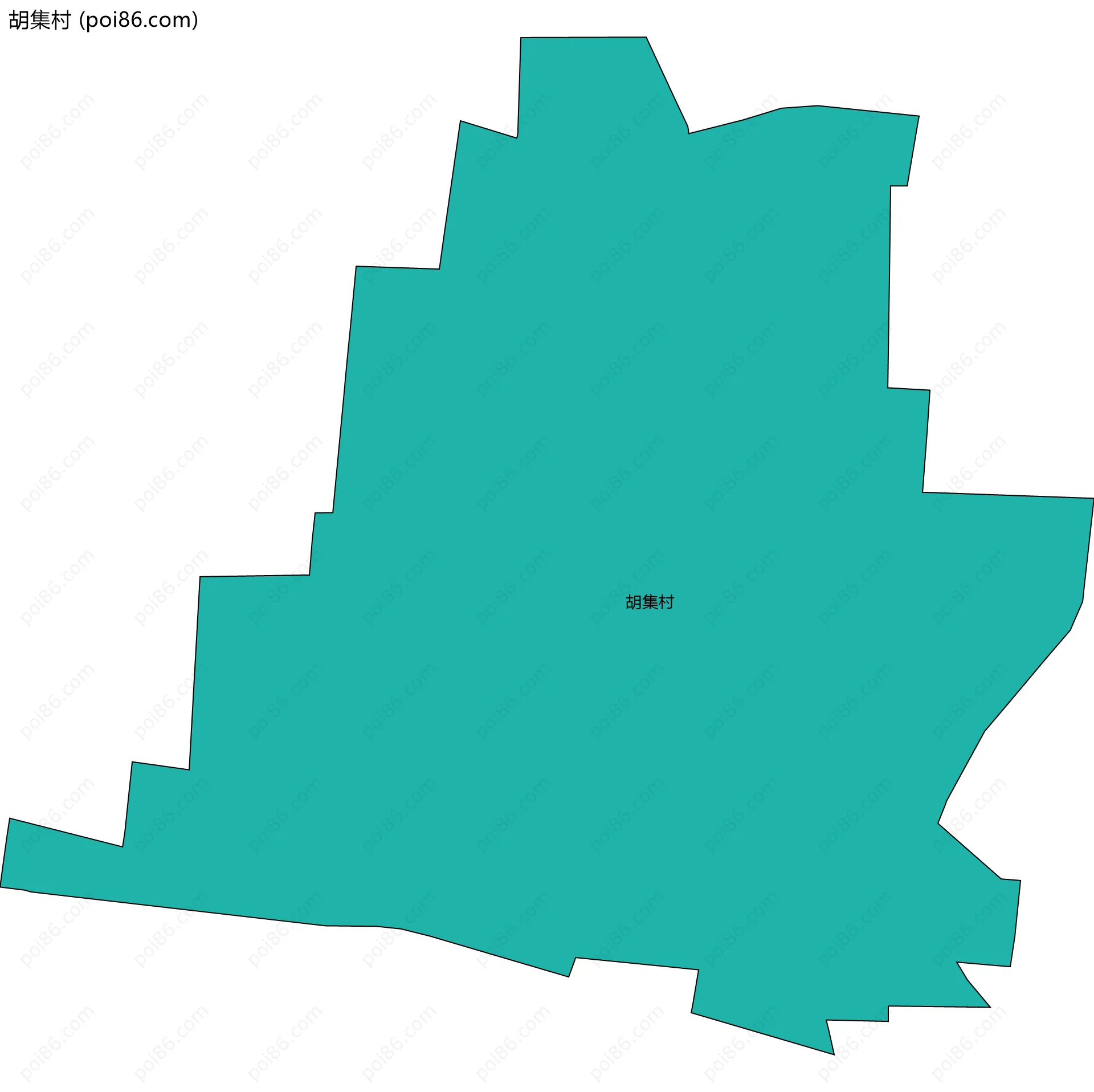 胡集村边界地图
