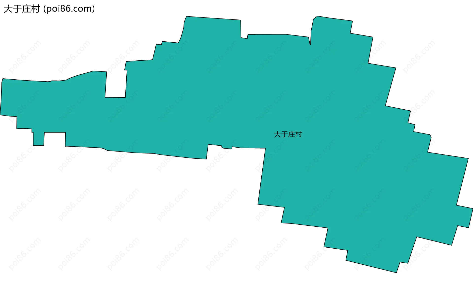 大于庄村边界地图