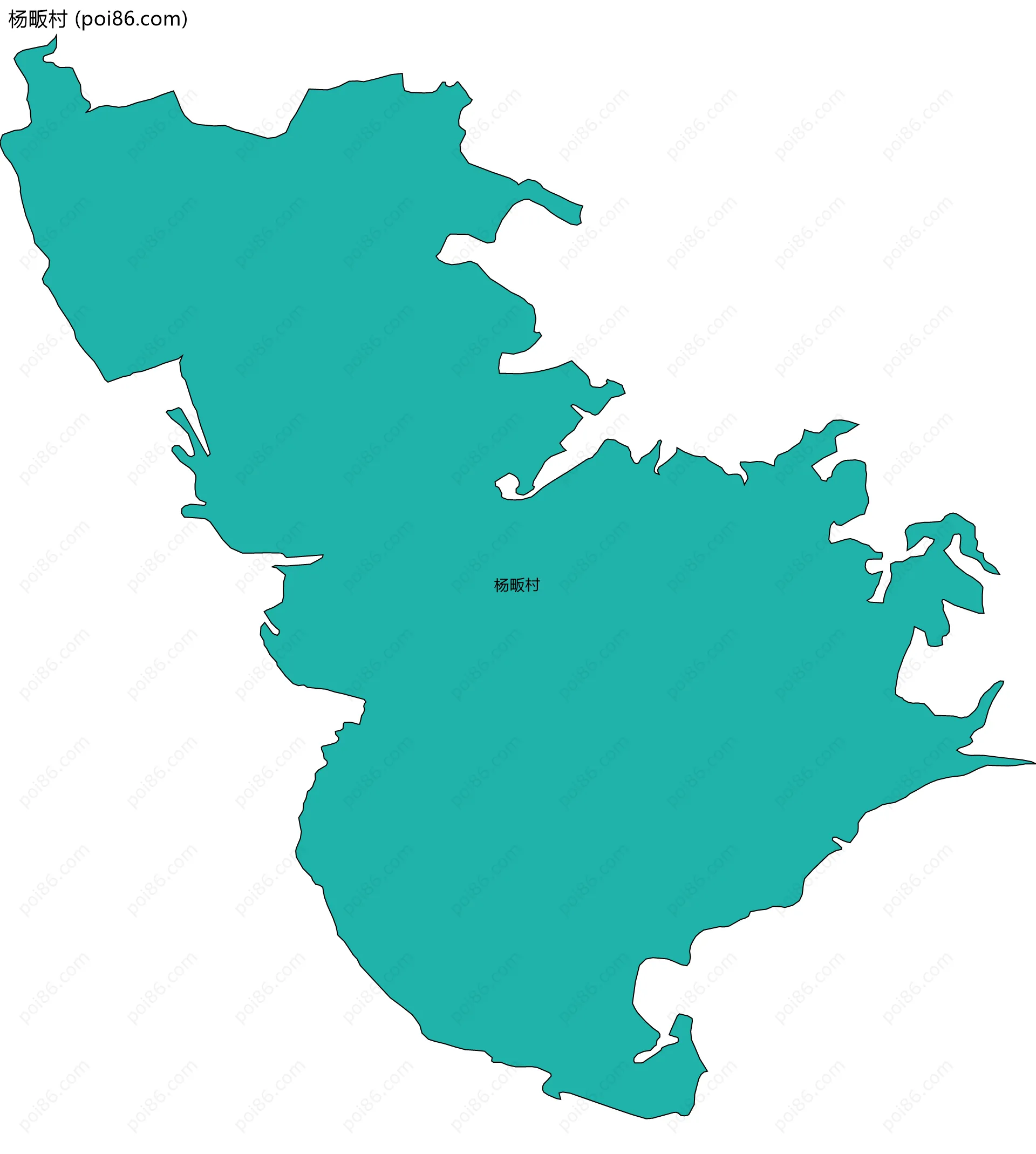 杨畈村边界地图