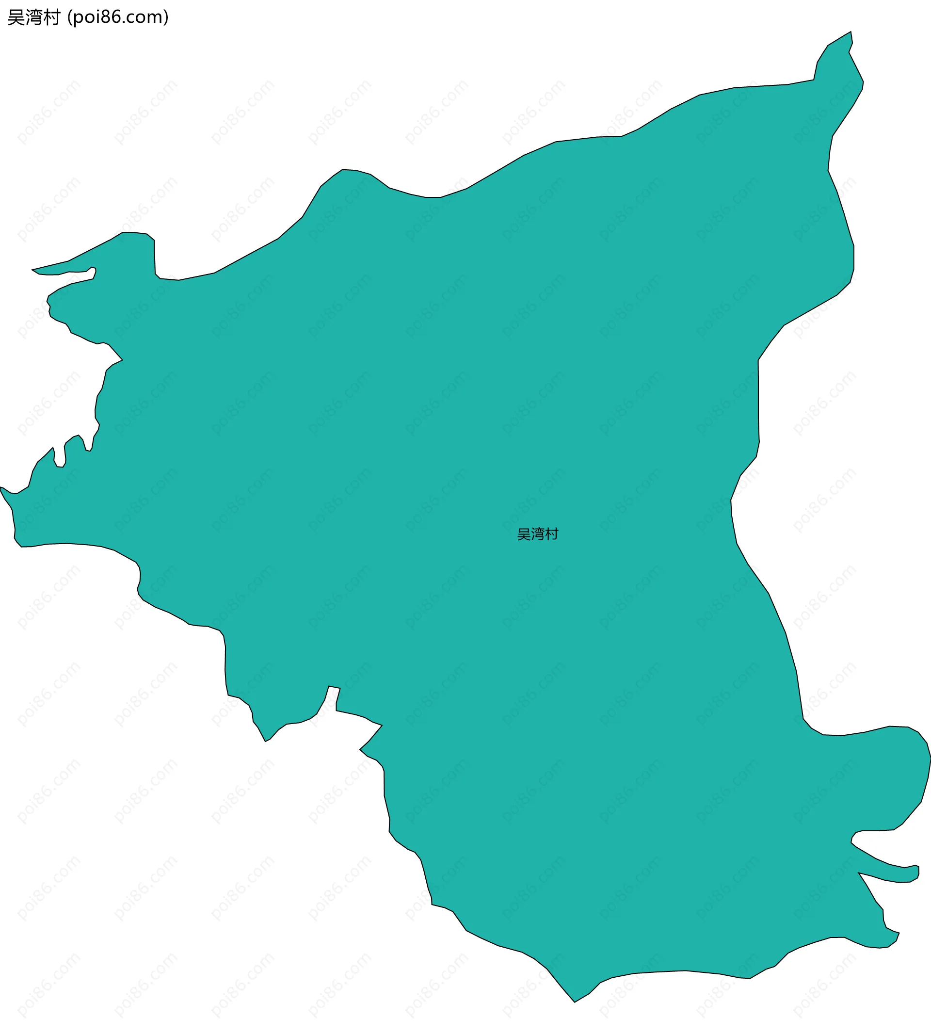 吴湾村边界地图