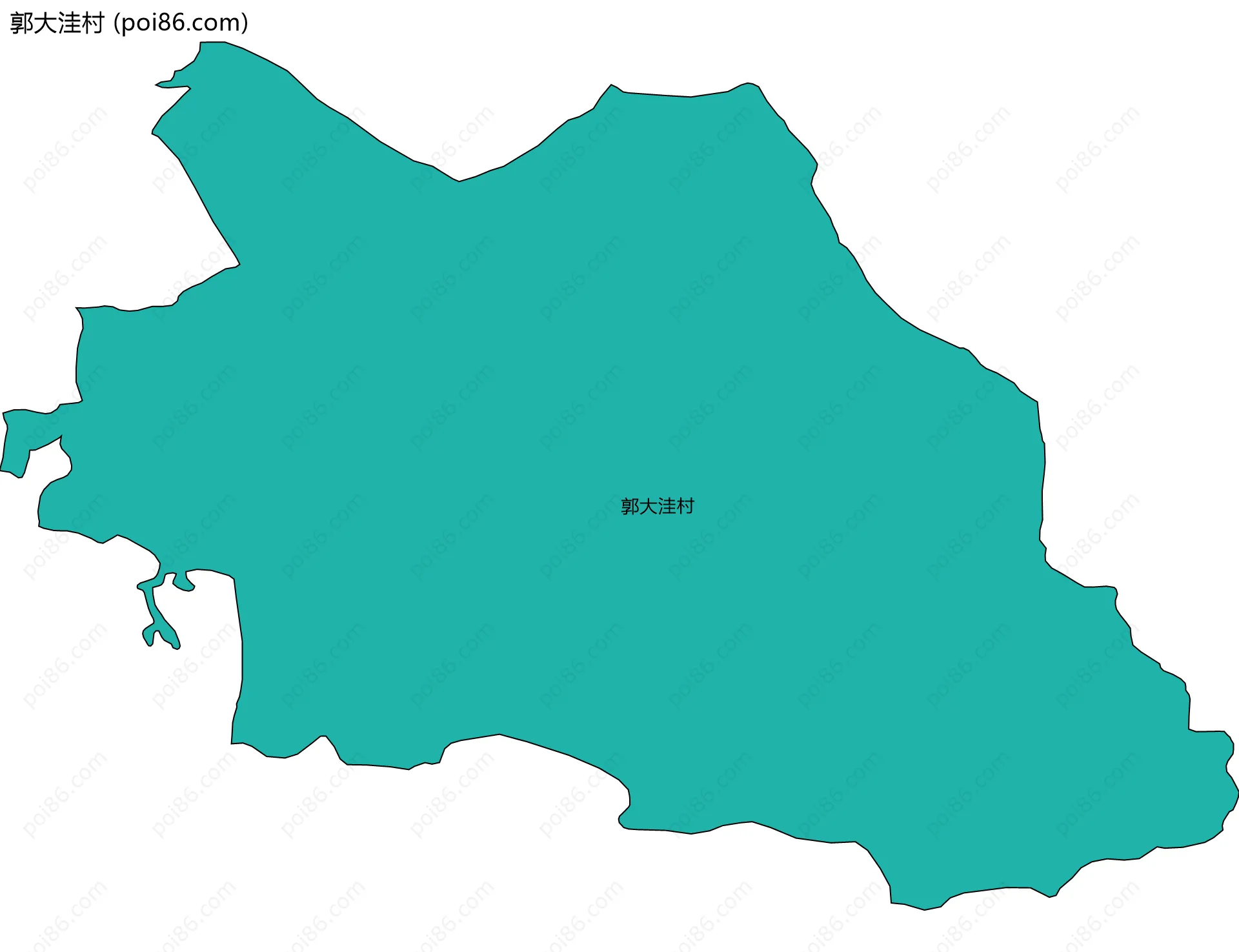 郭大洼村边界地图