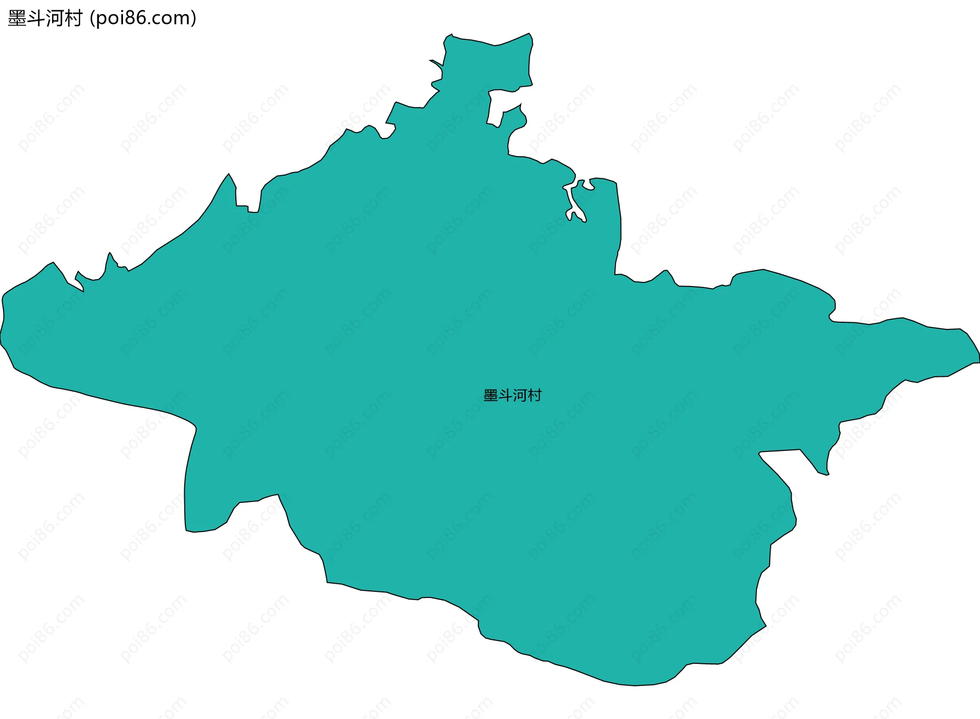 墨斗河村边界地图