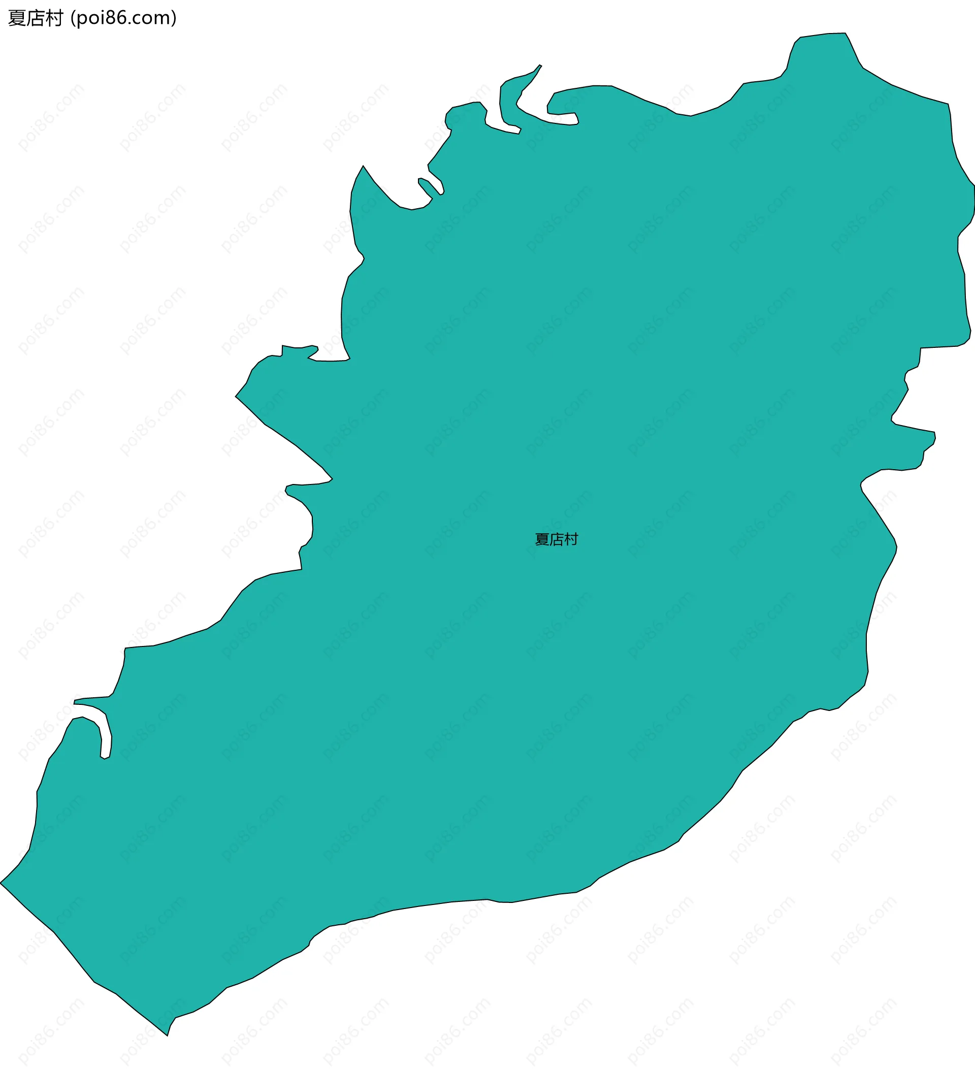 夏店村边界地图