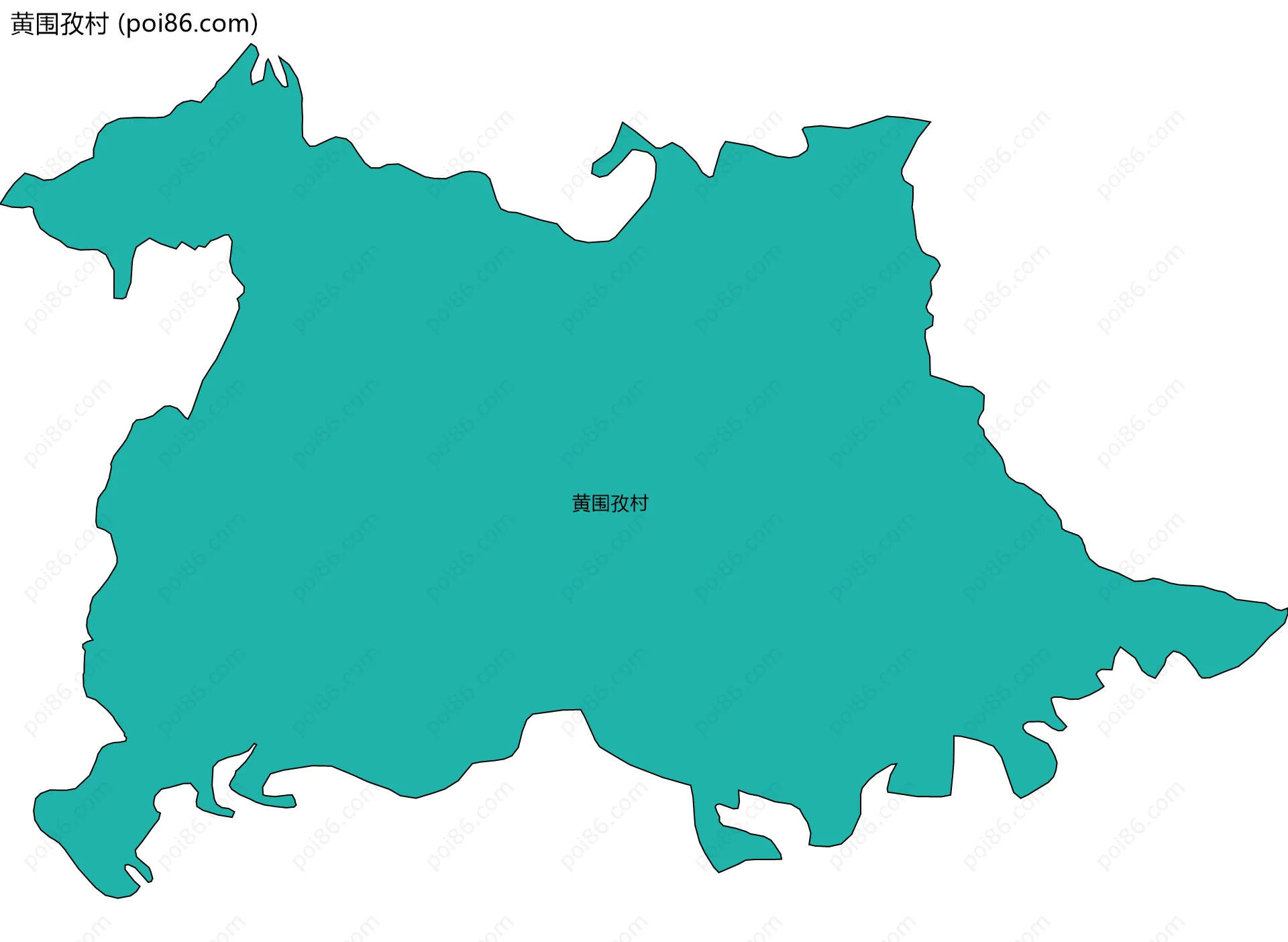 黄围孜村边界地图