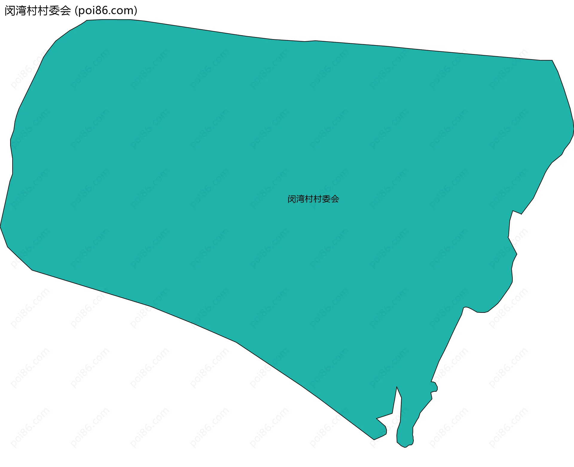 闵湾村村委会边界地图