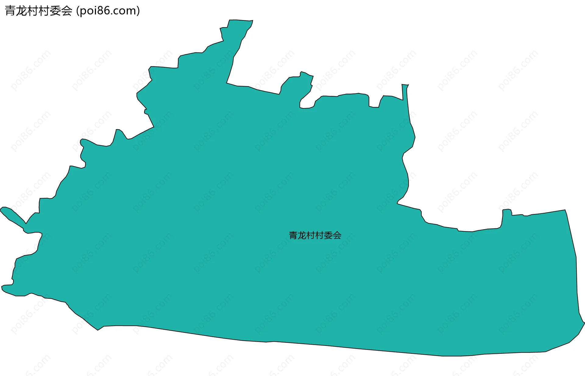 青龙村村委会边界地图