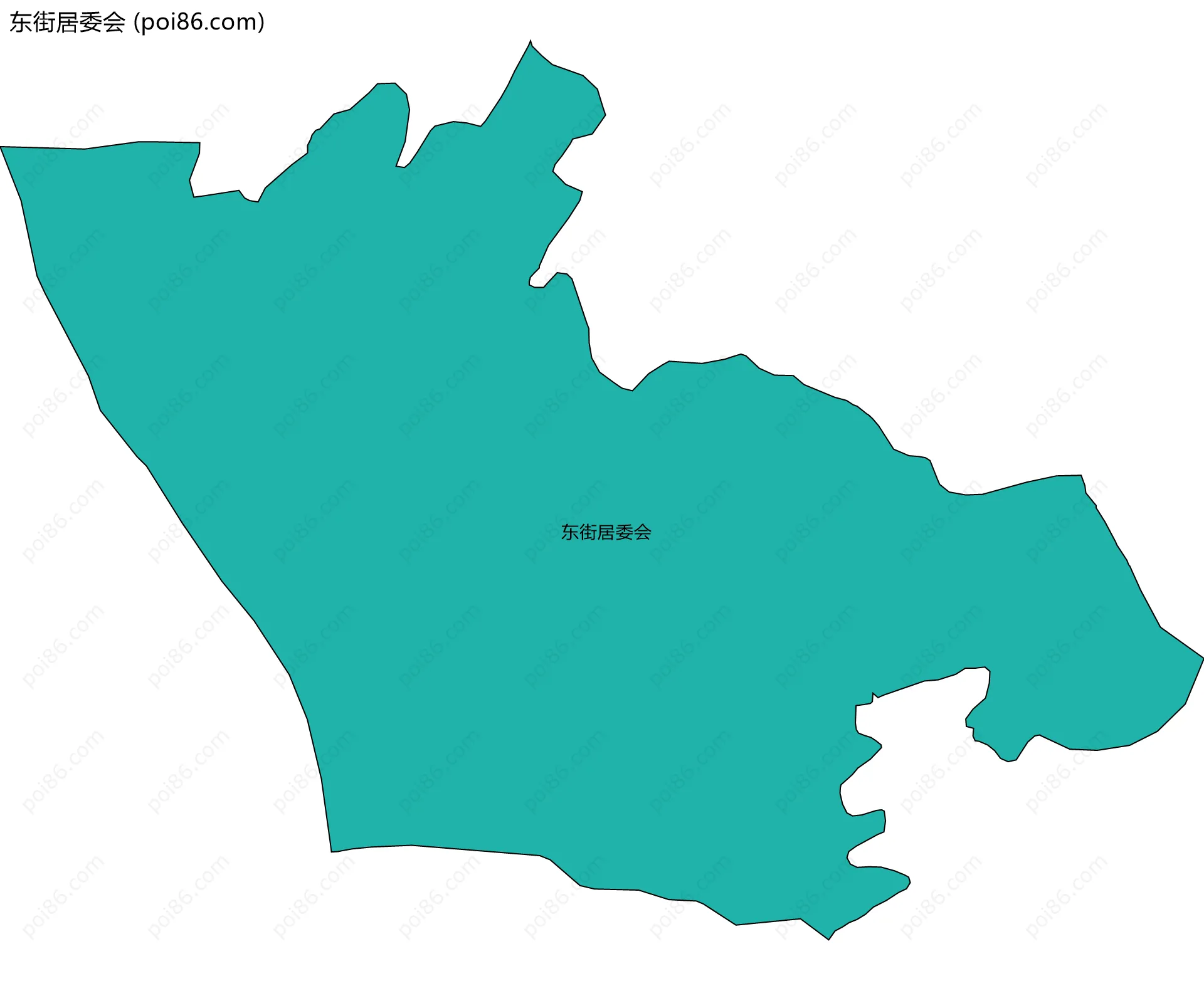 东街居委会边界地图