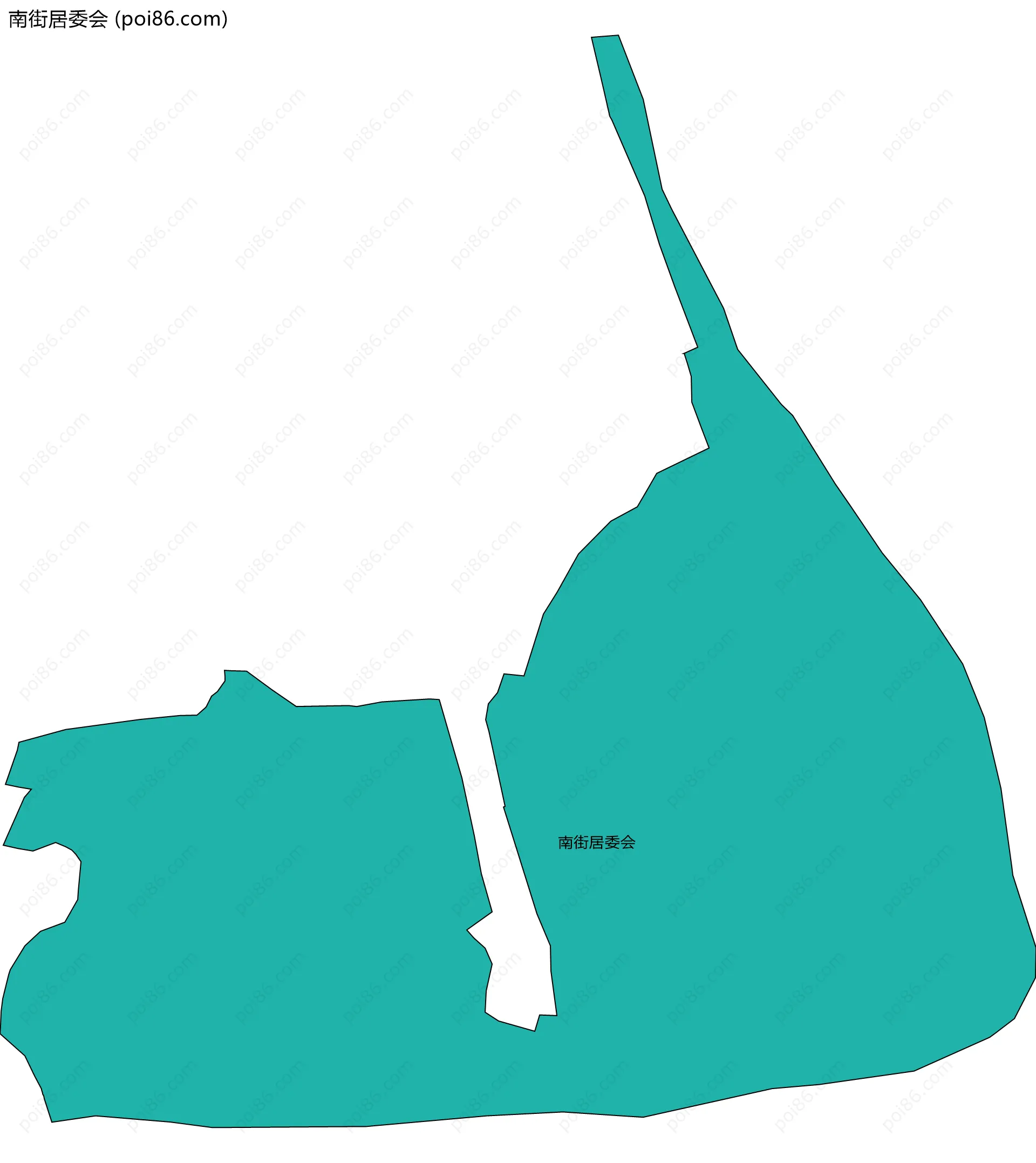 南街居委会边界地图