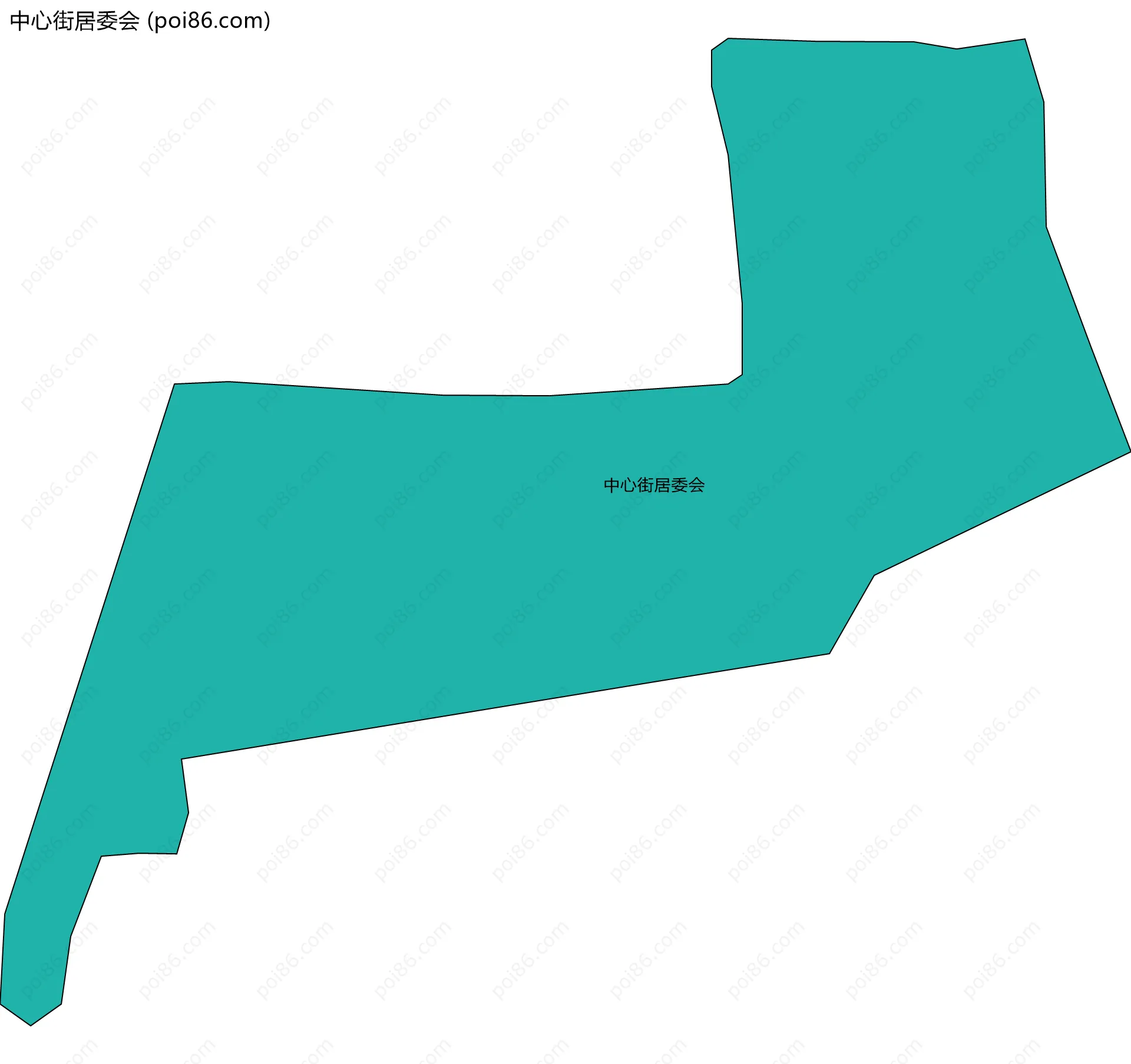 中心街居委会边界地图
