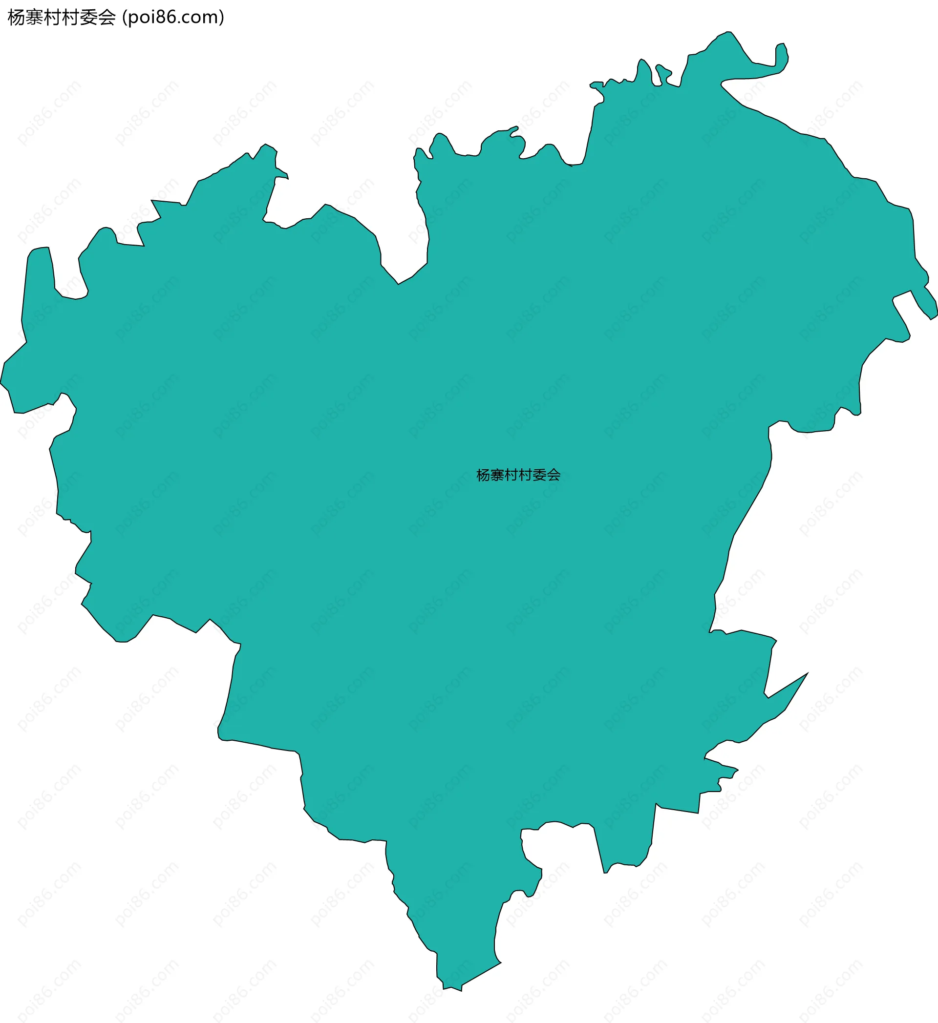 杨寨村村委会边界地图