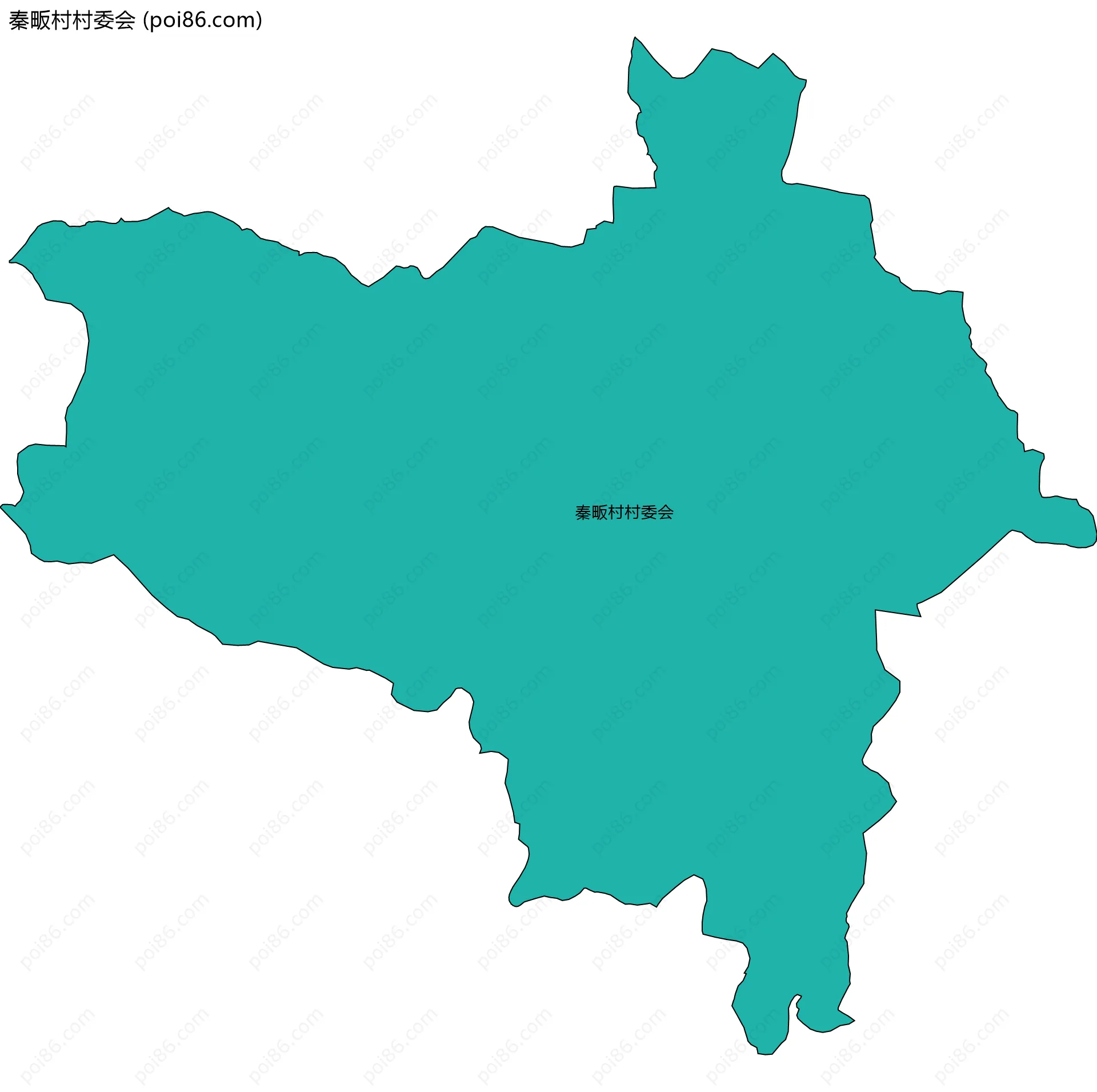 秦畈村村委会边界地图