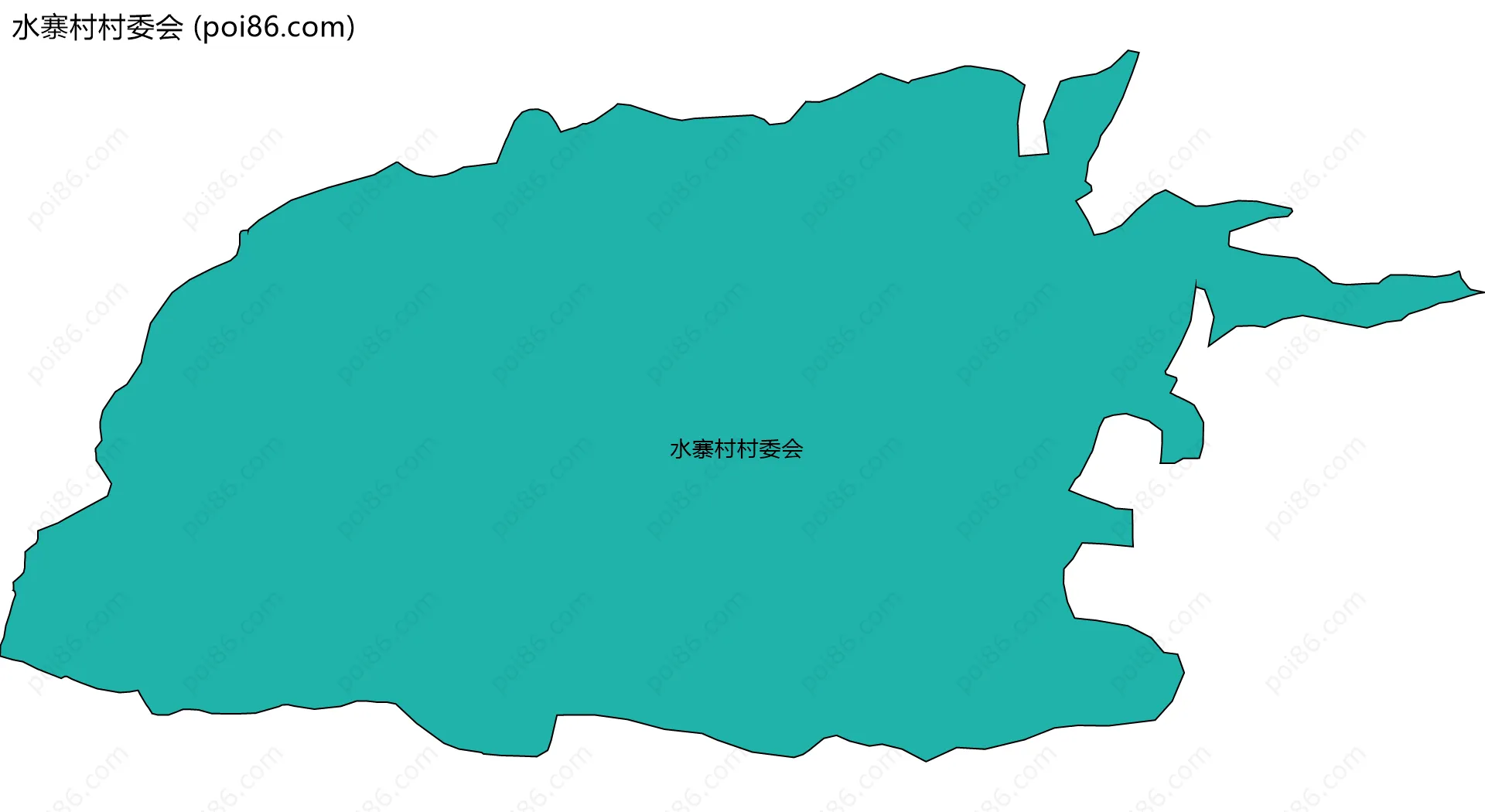 水寨村村委会边界地图