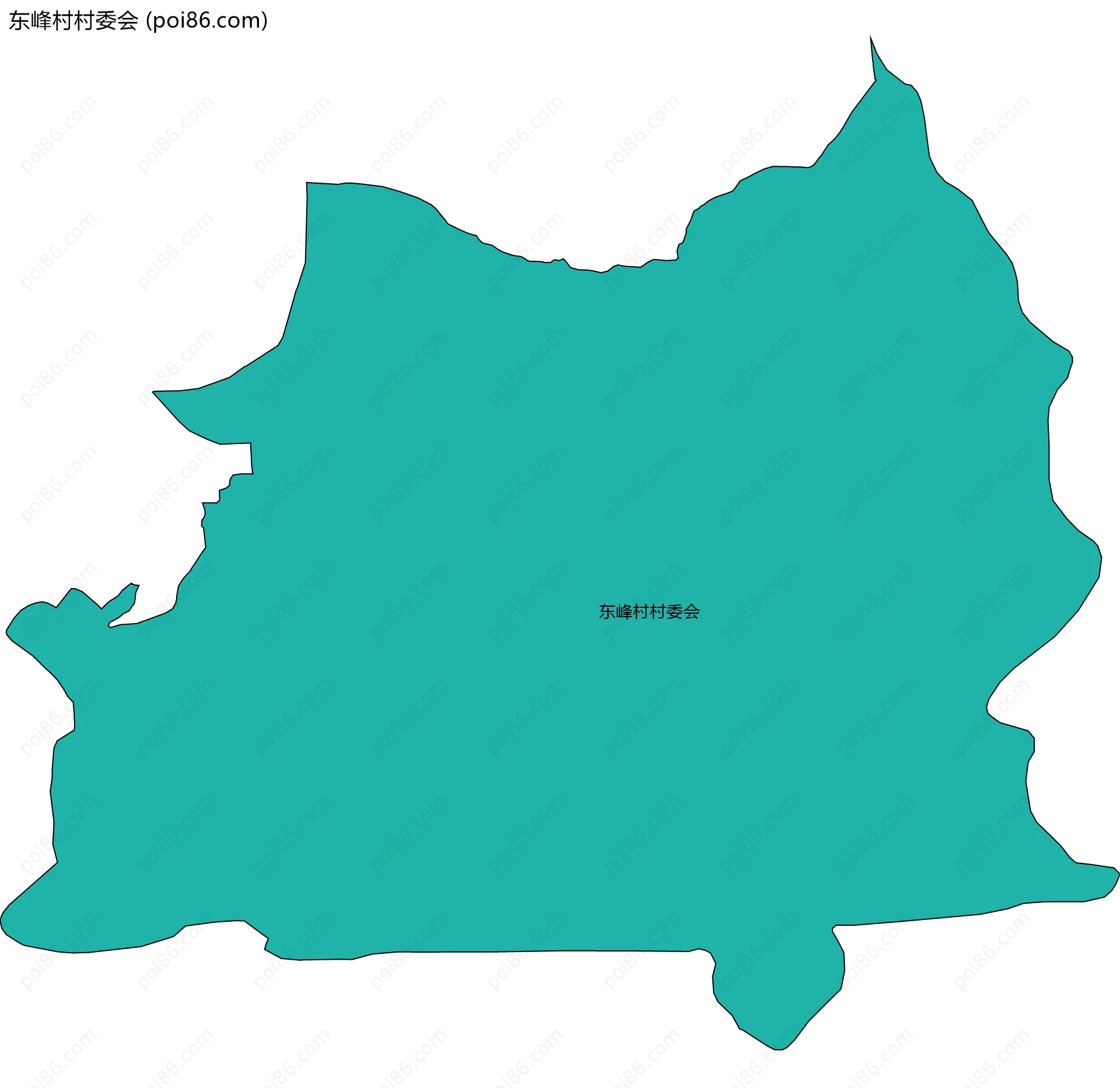 东峰村村委会边界地图