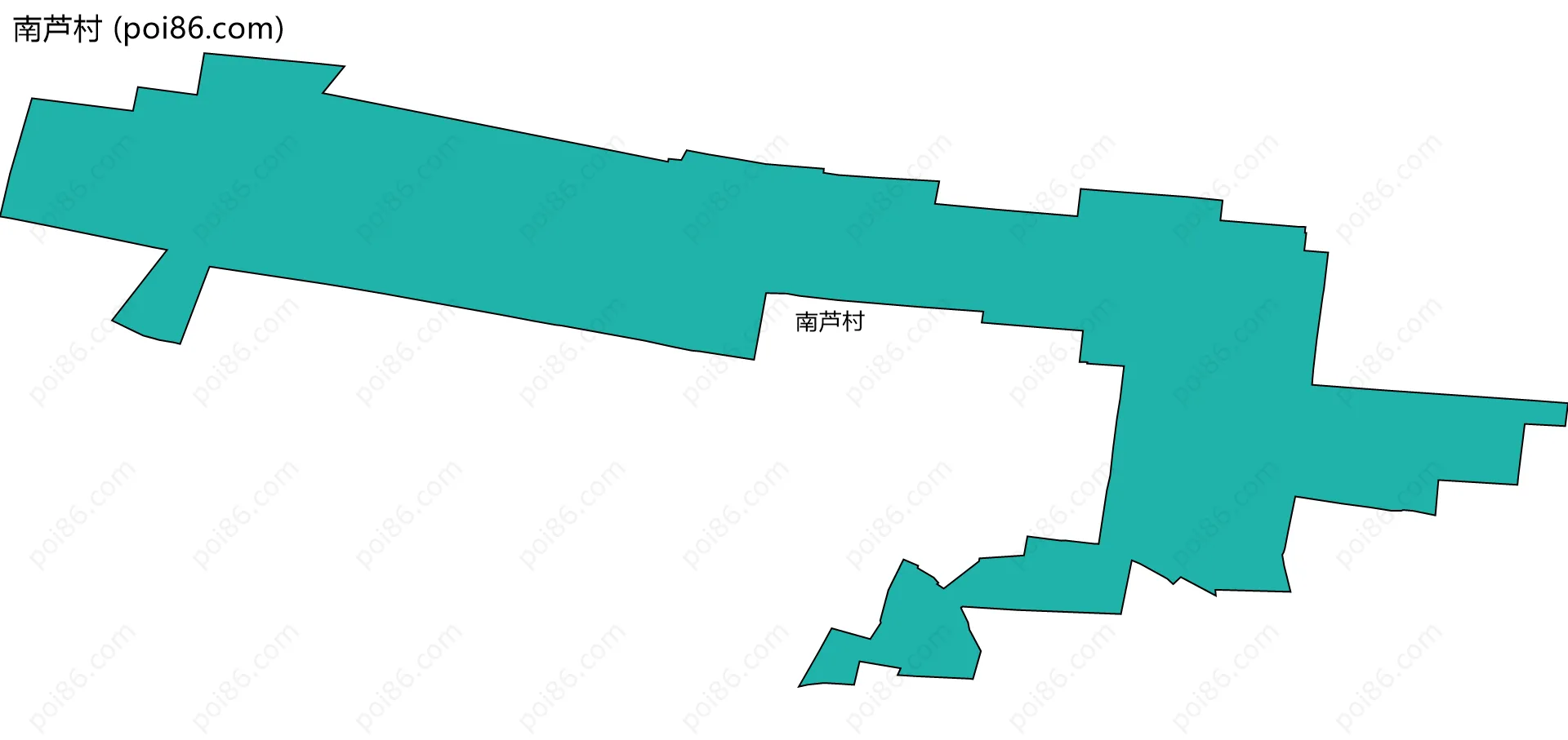 南芦村边界地图