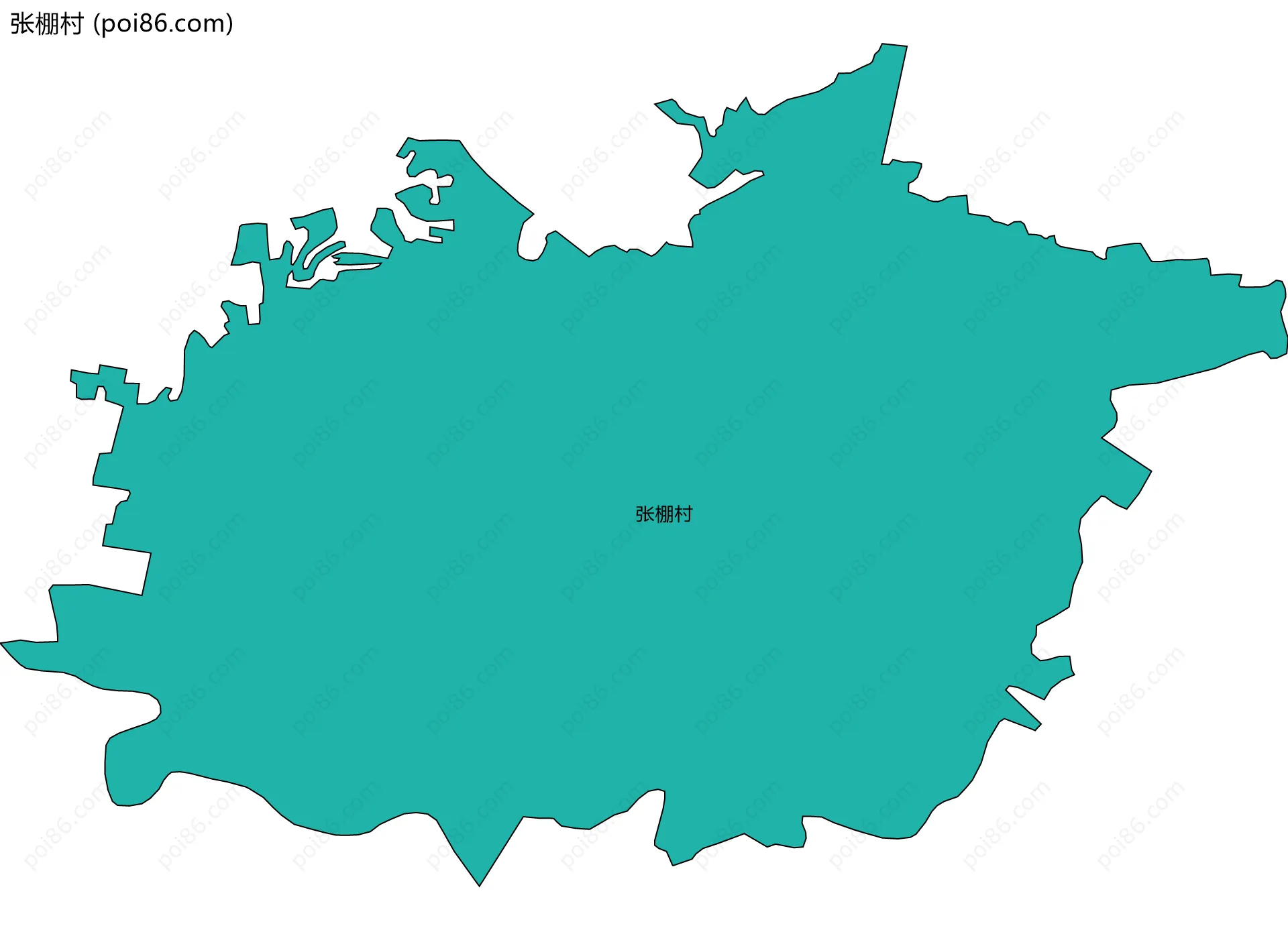 张棚村边界地图