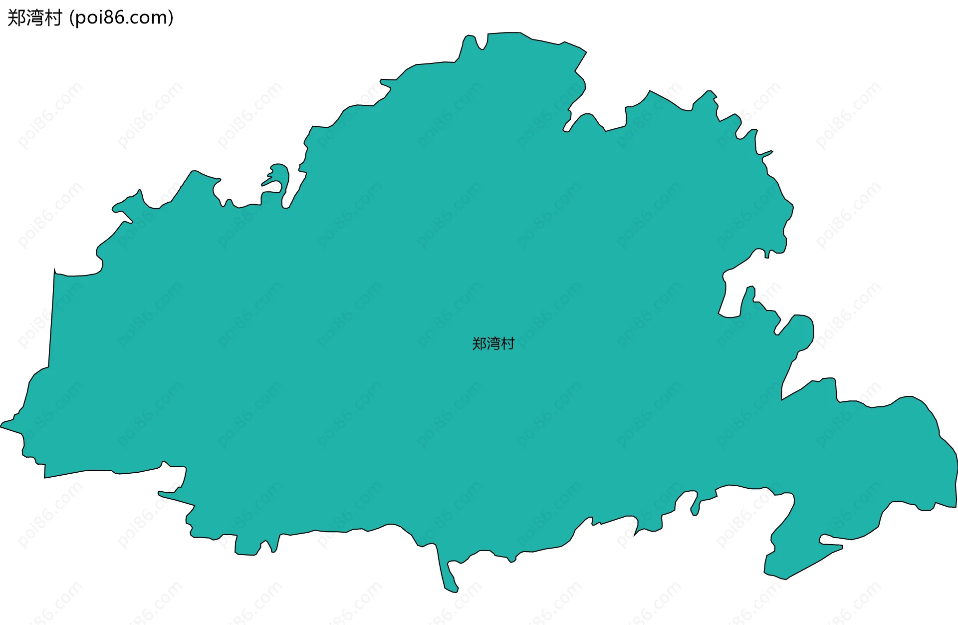 郑湾村边界地图