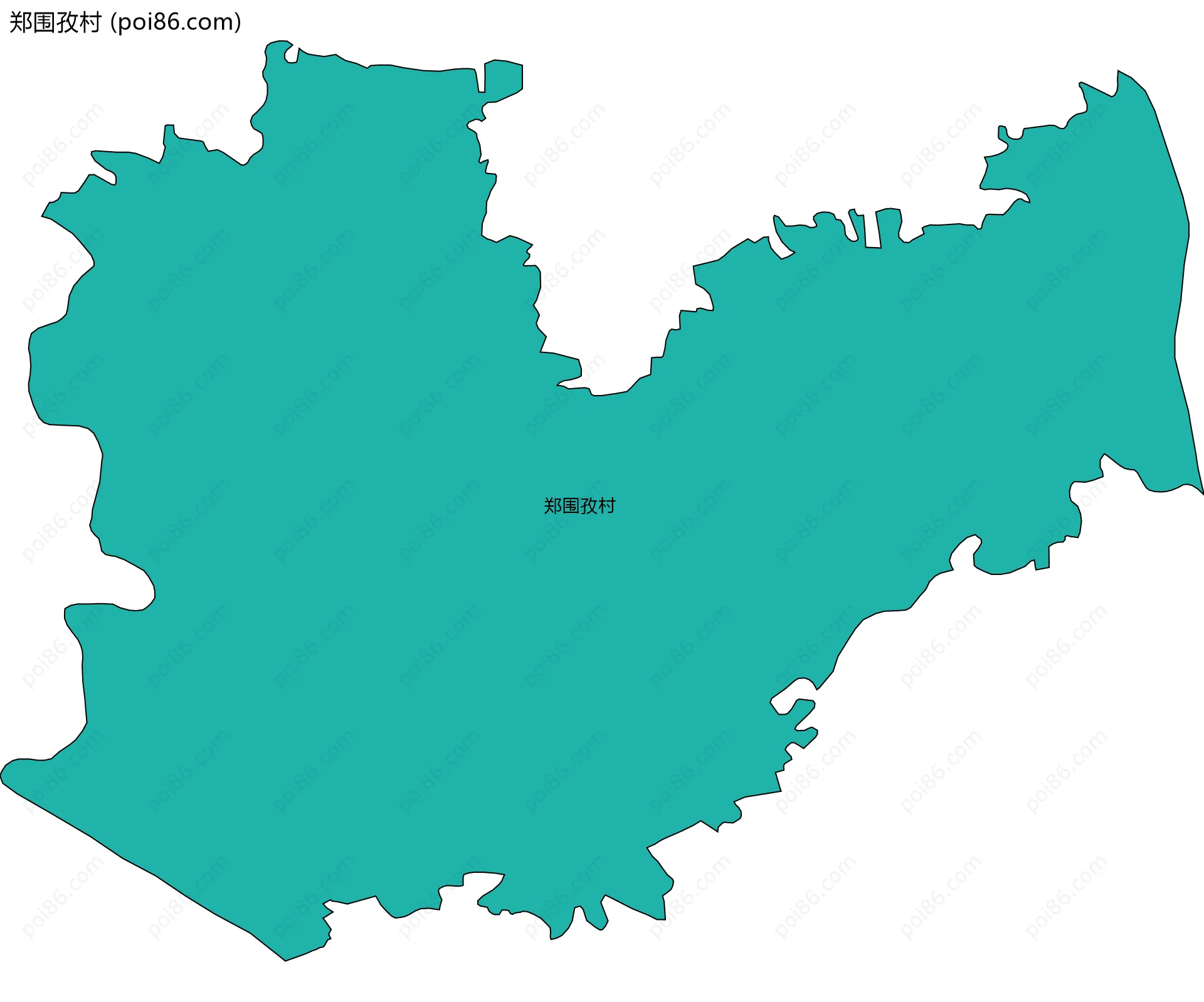 郑围孜村边界地图
