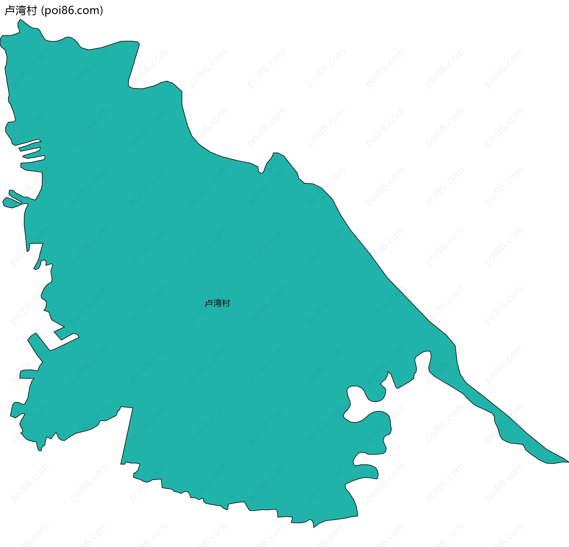 卢湾村边界地图