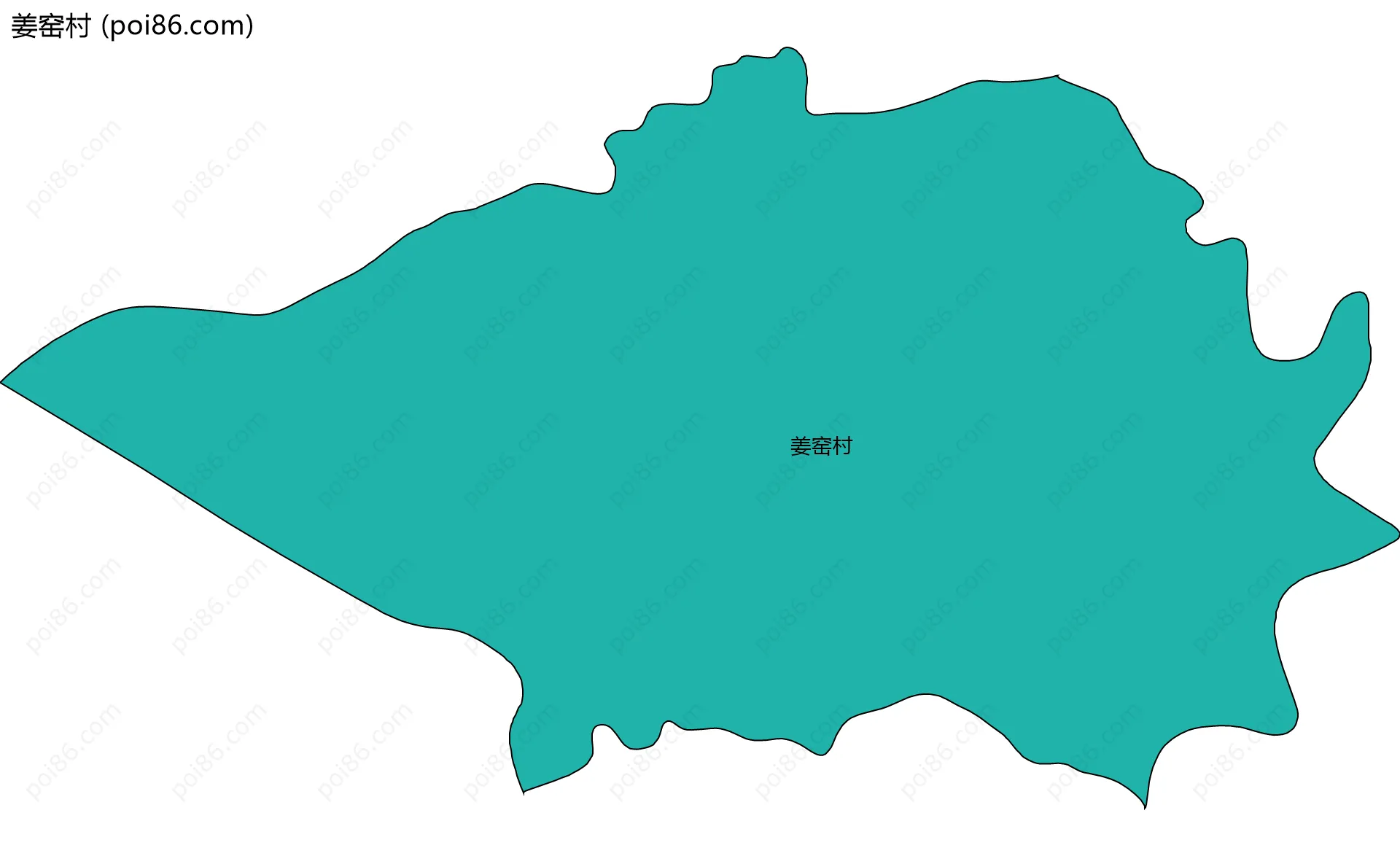 姜窑村边界地图