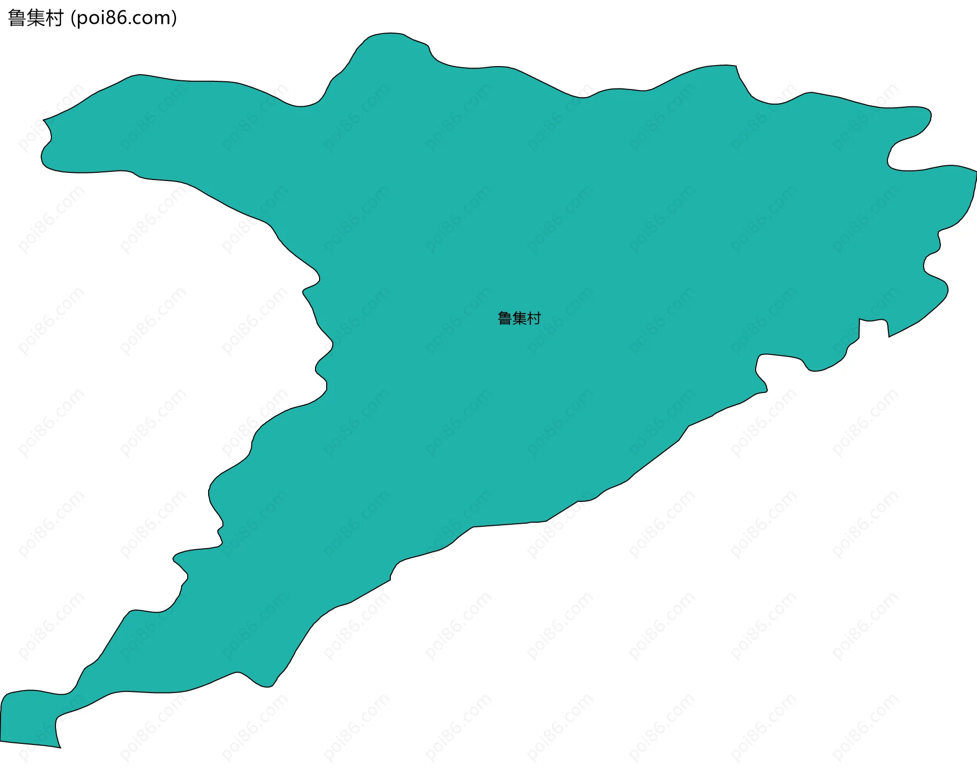 鲁集村边界地图