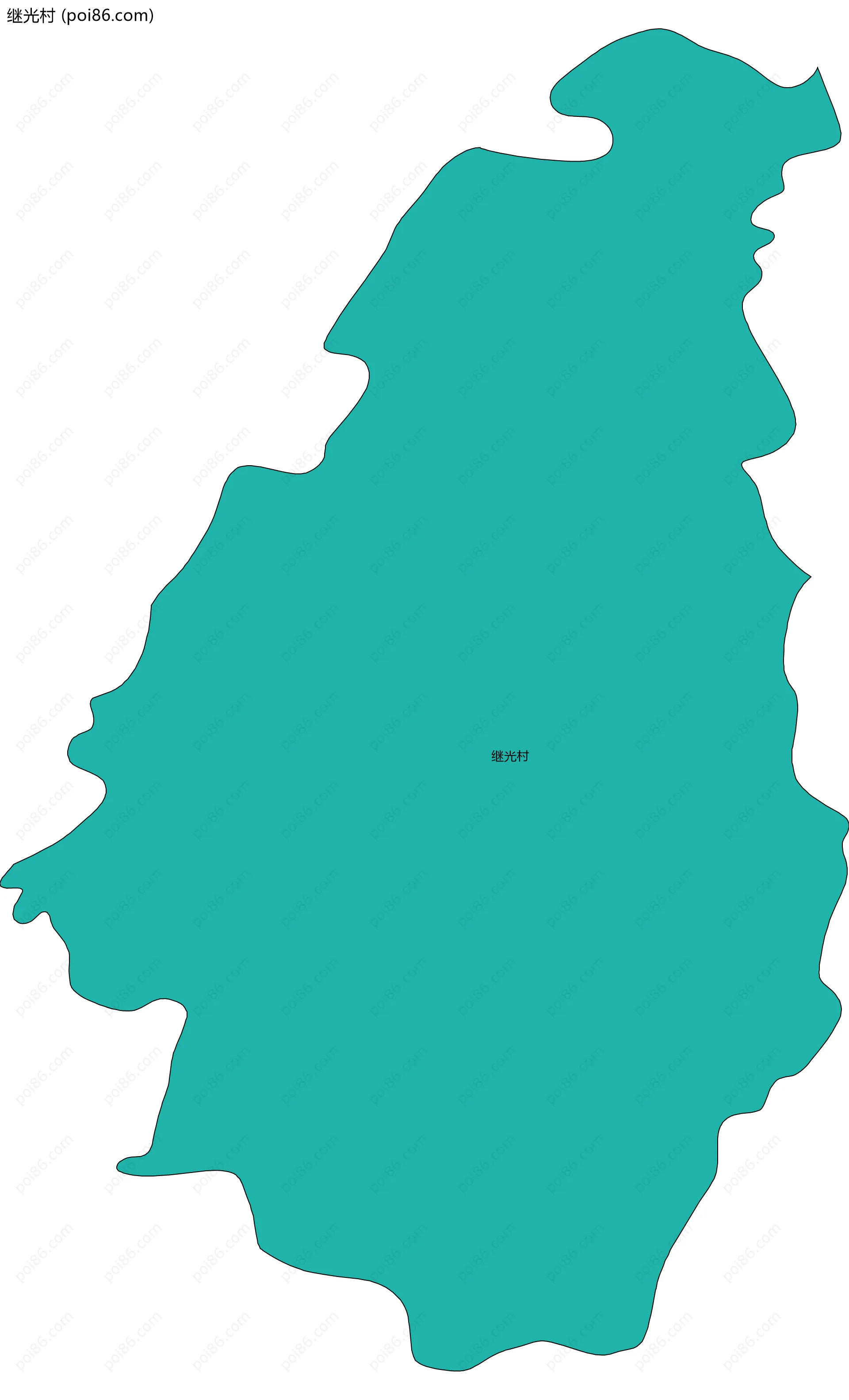 继光村边界地图