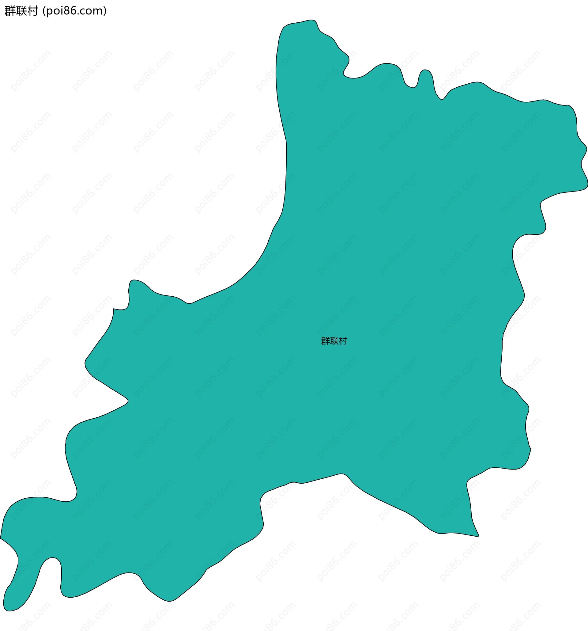 群联村边界地图