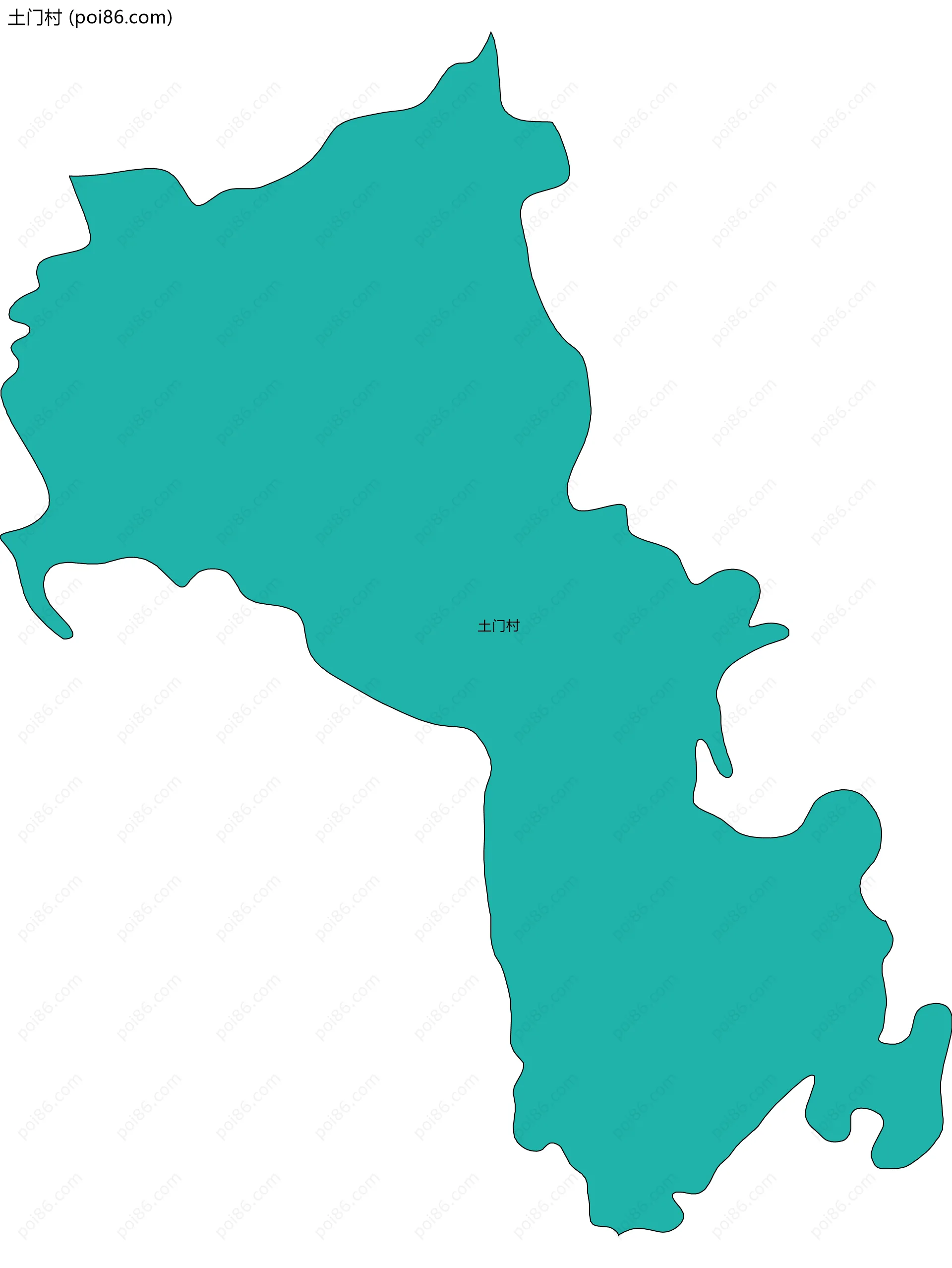 土门村边界地图