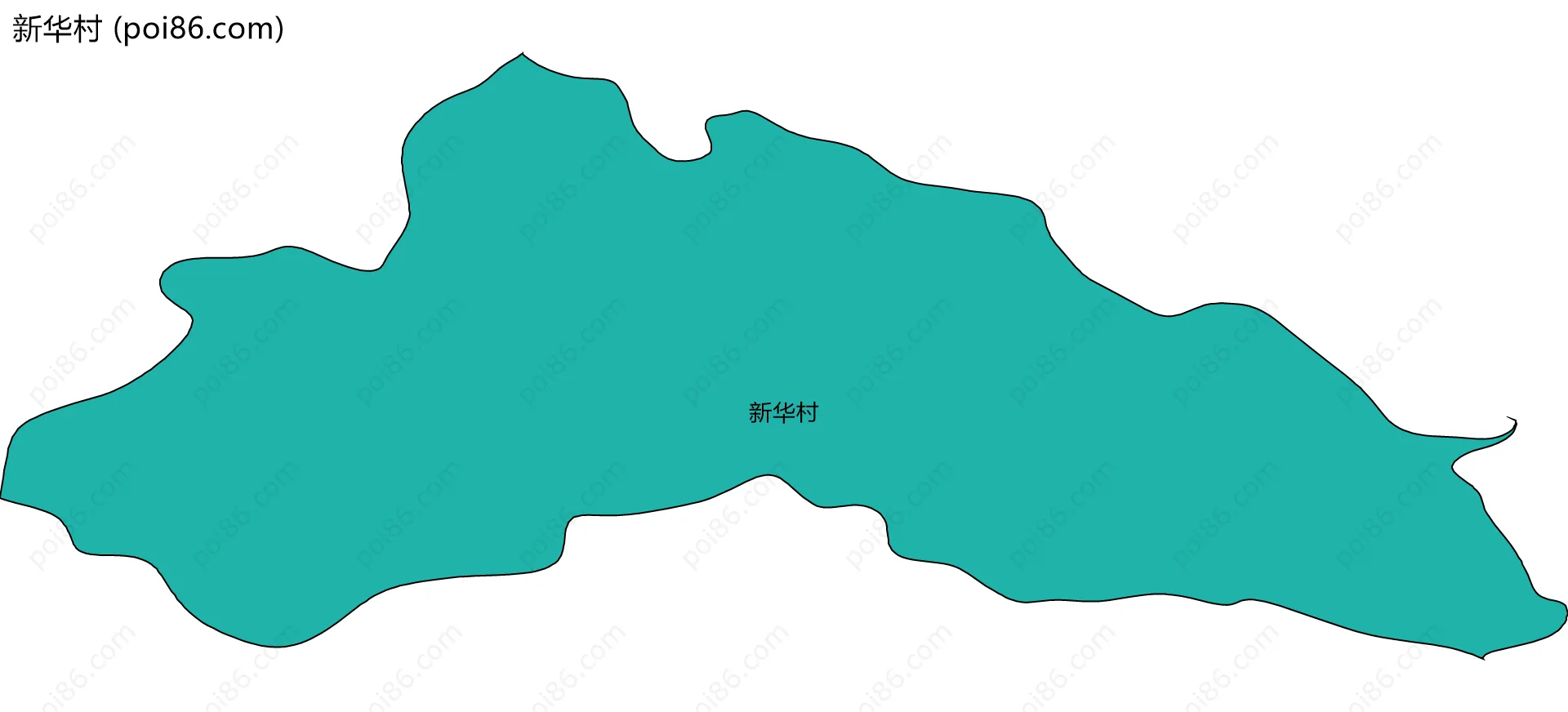 新华村边界地图