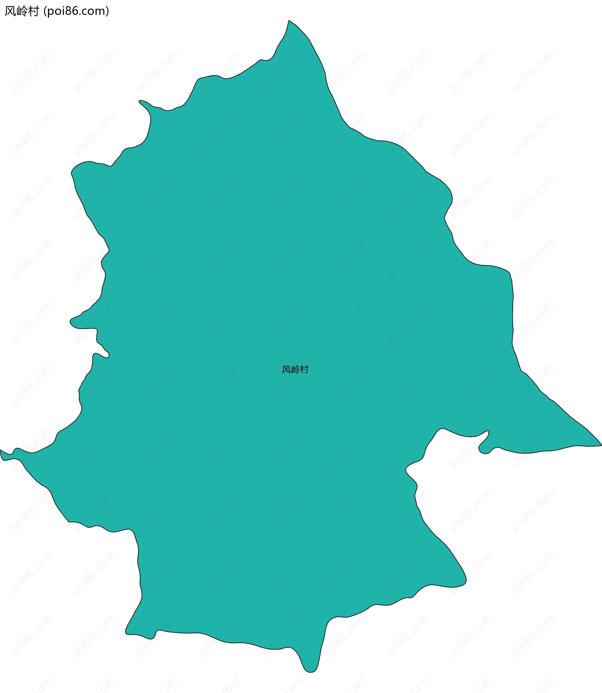 风岭村边界地图