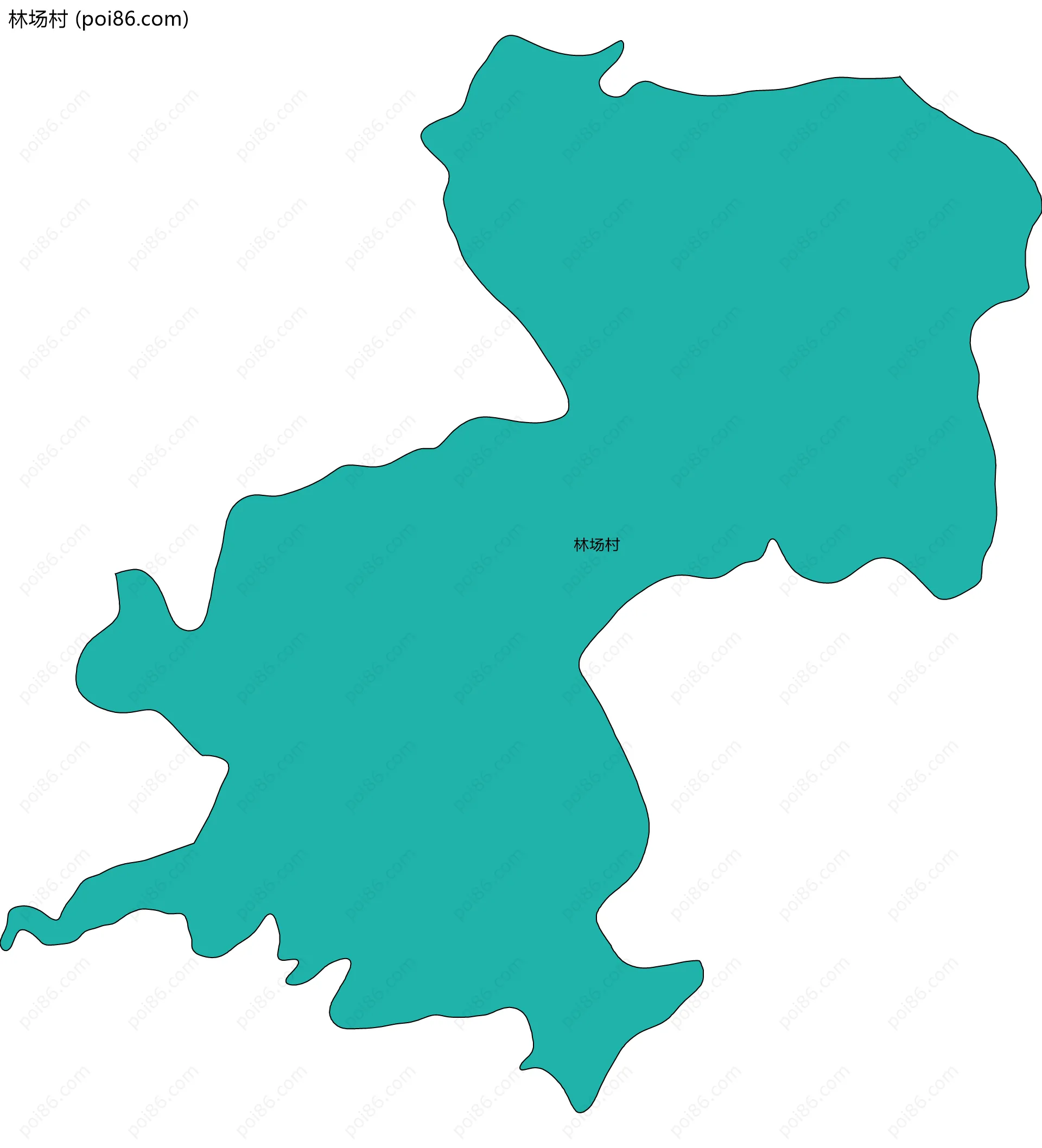 林场村边界地图