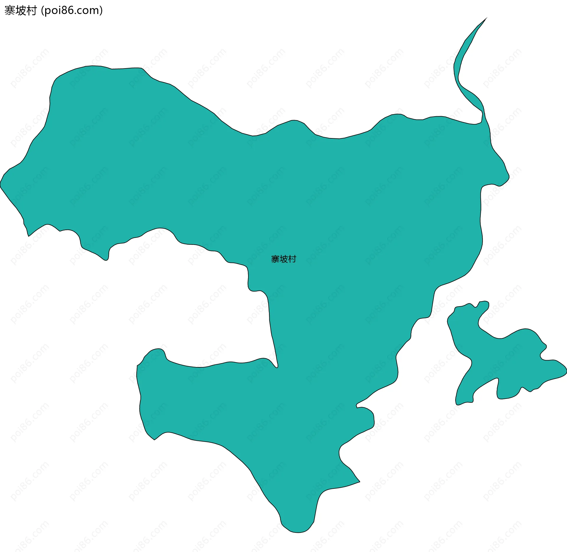 寨坡村边界地图