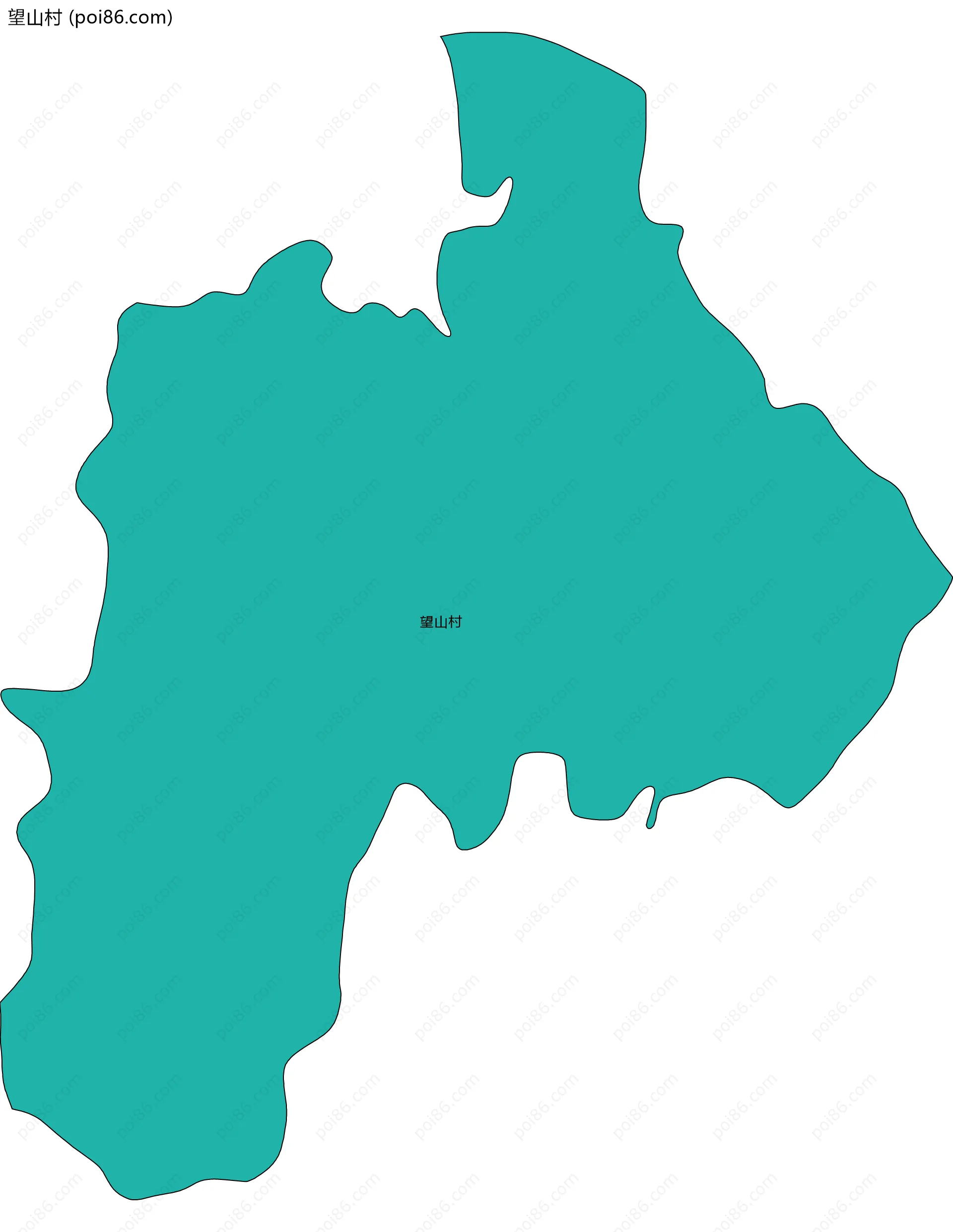 望山村边界地图