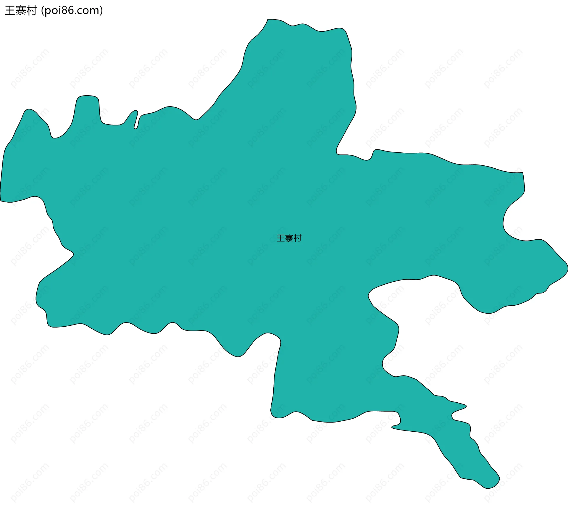 王寨村边界地图