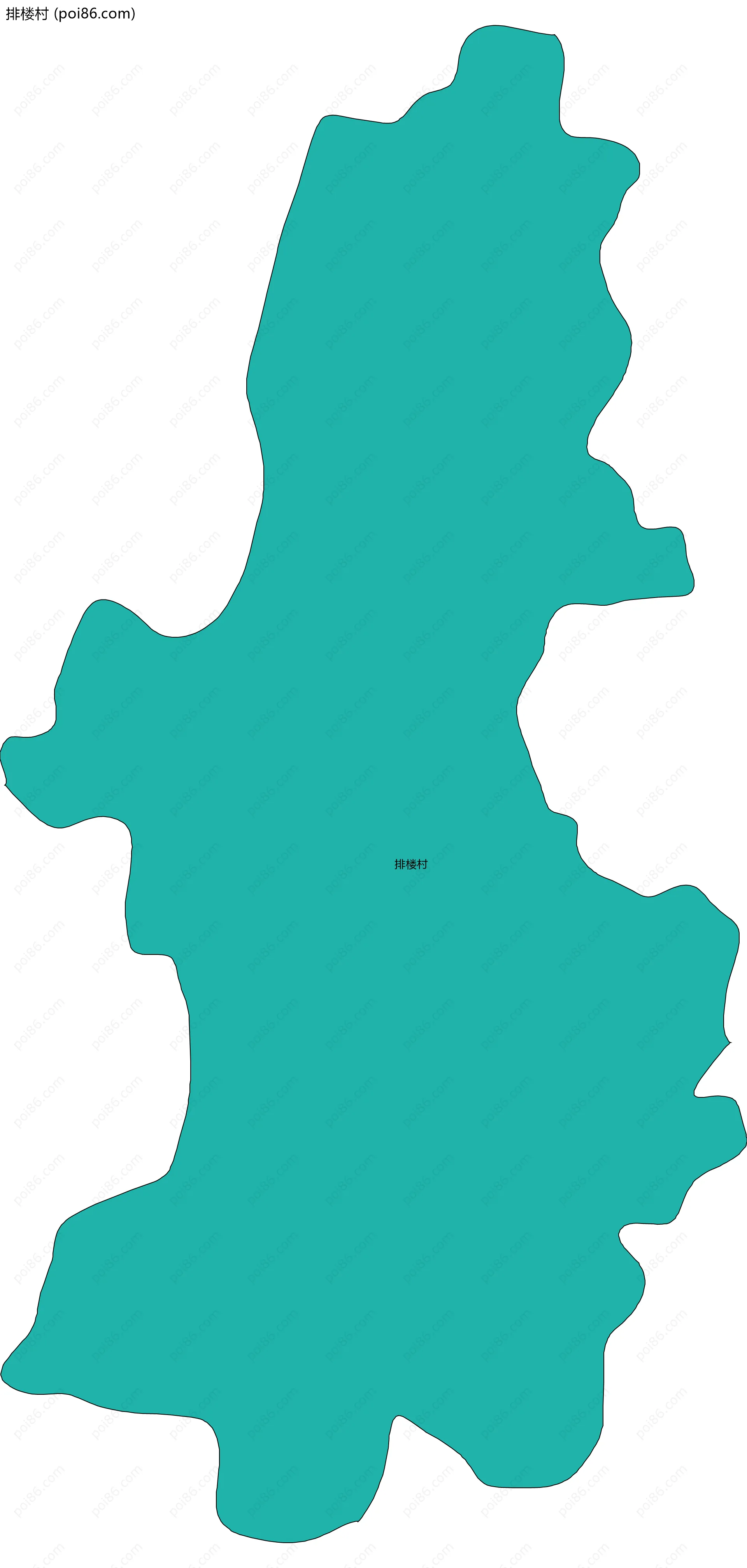 排楼村边界地图