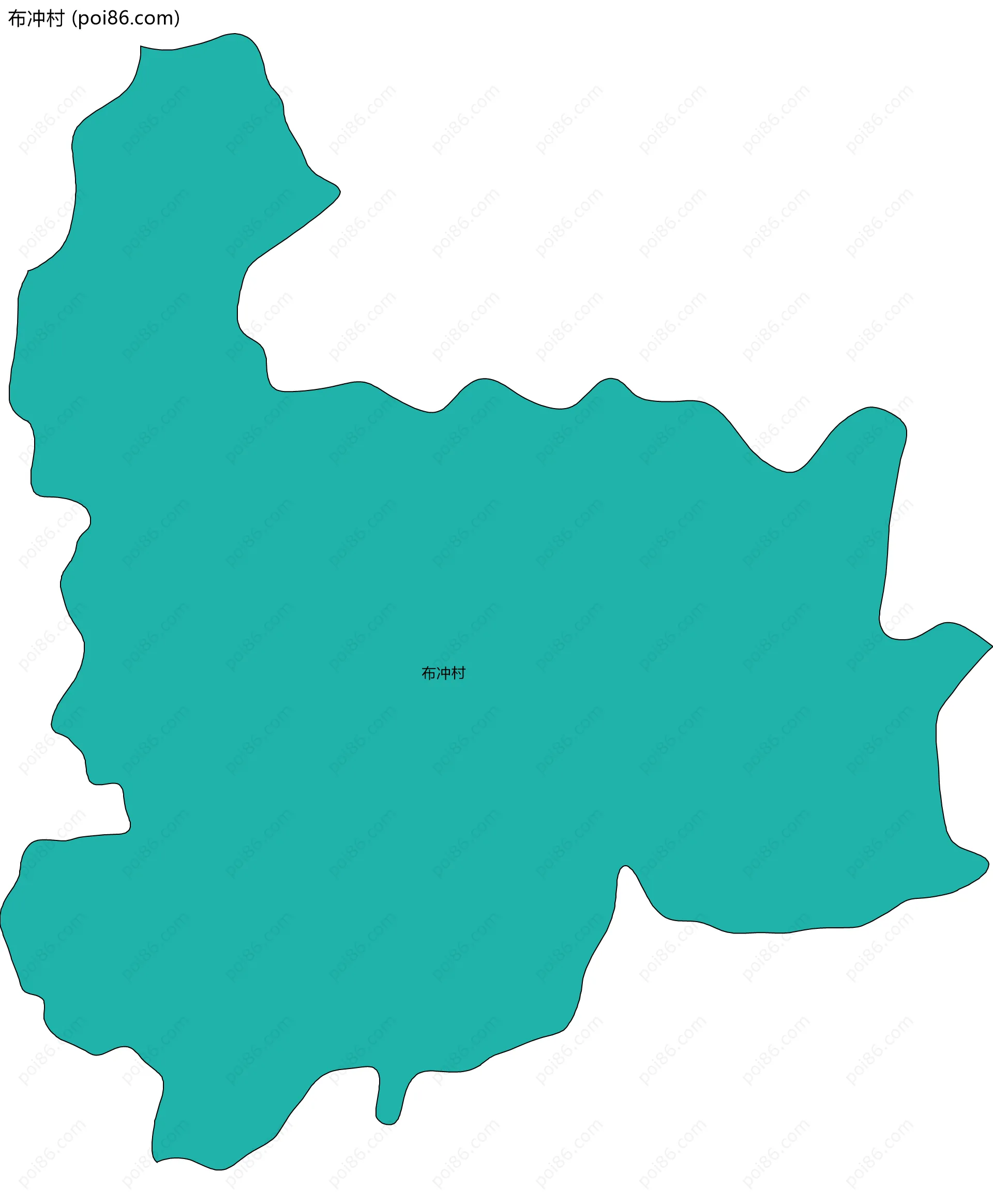 布冲村边界地图