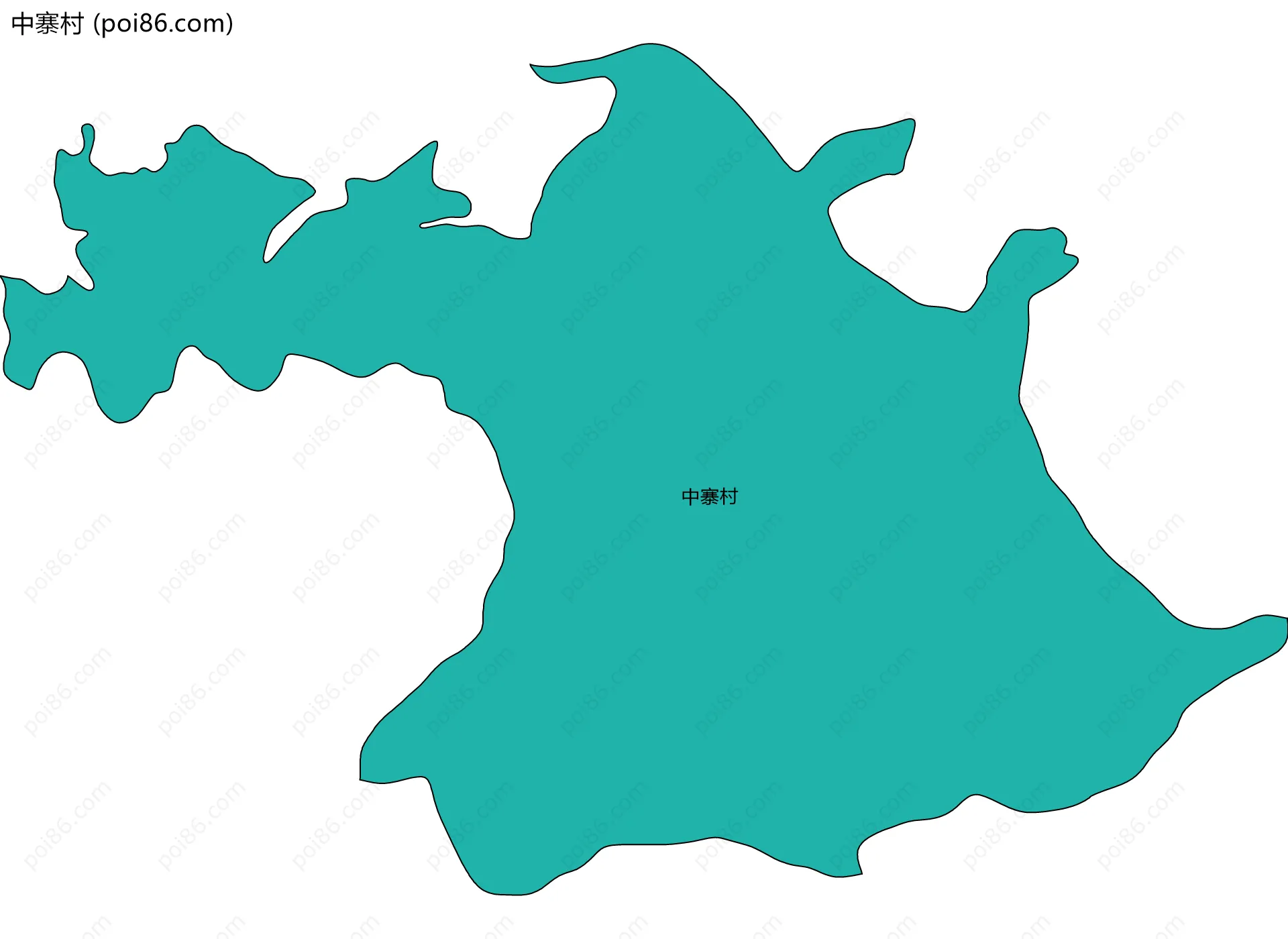 中寨村边界地图