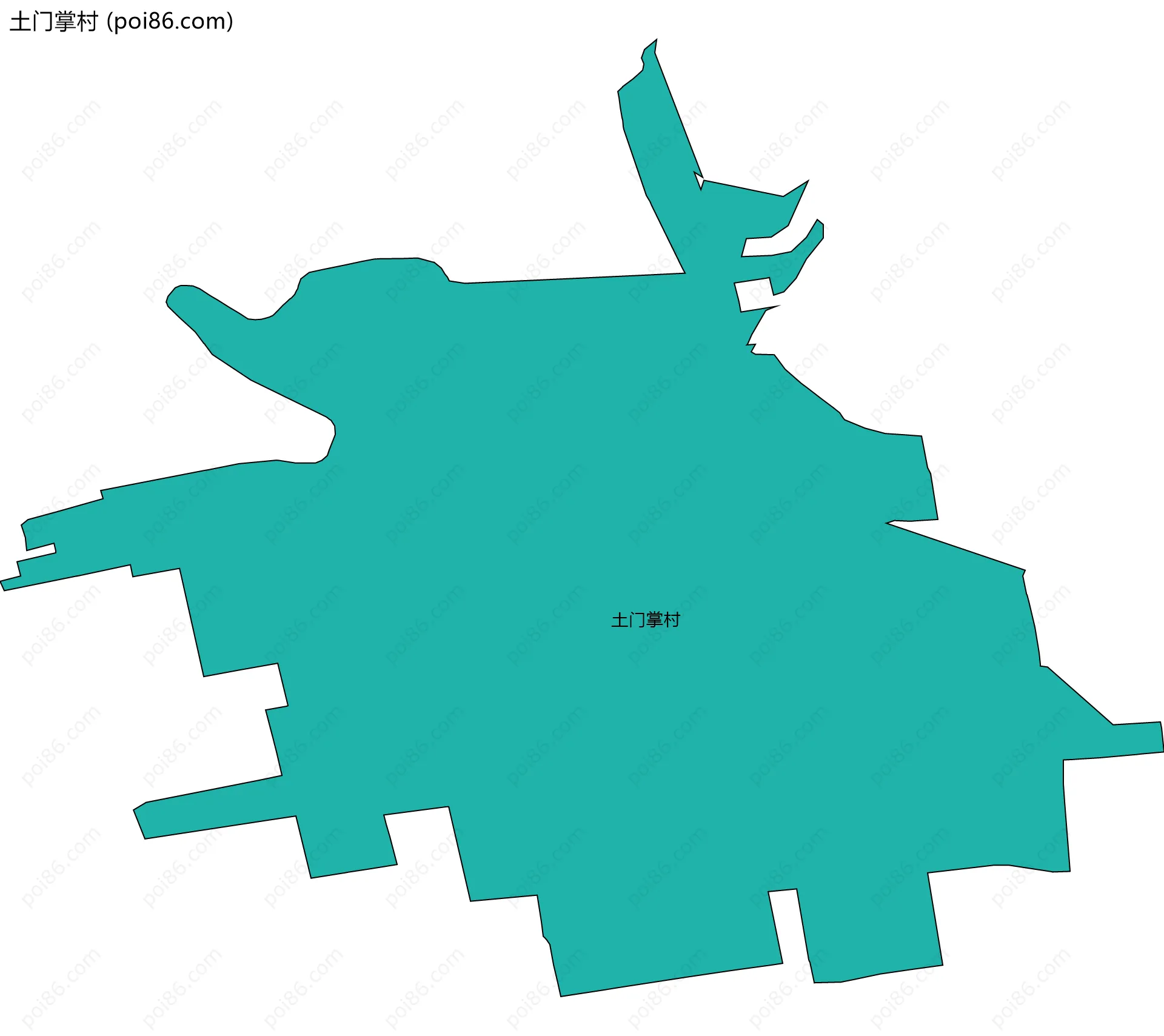 土门掌村边界地图