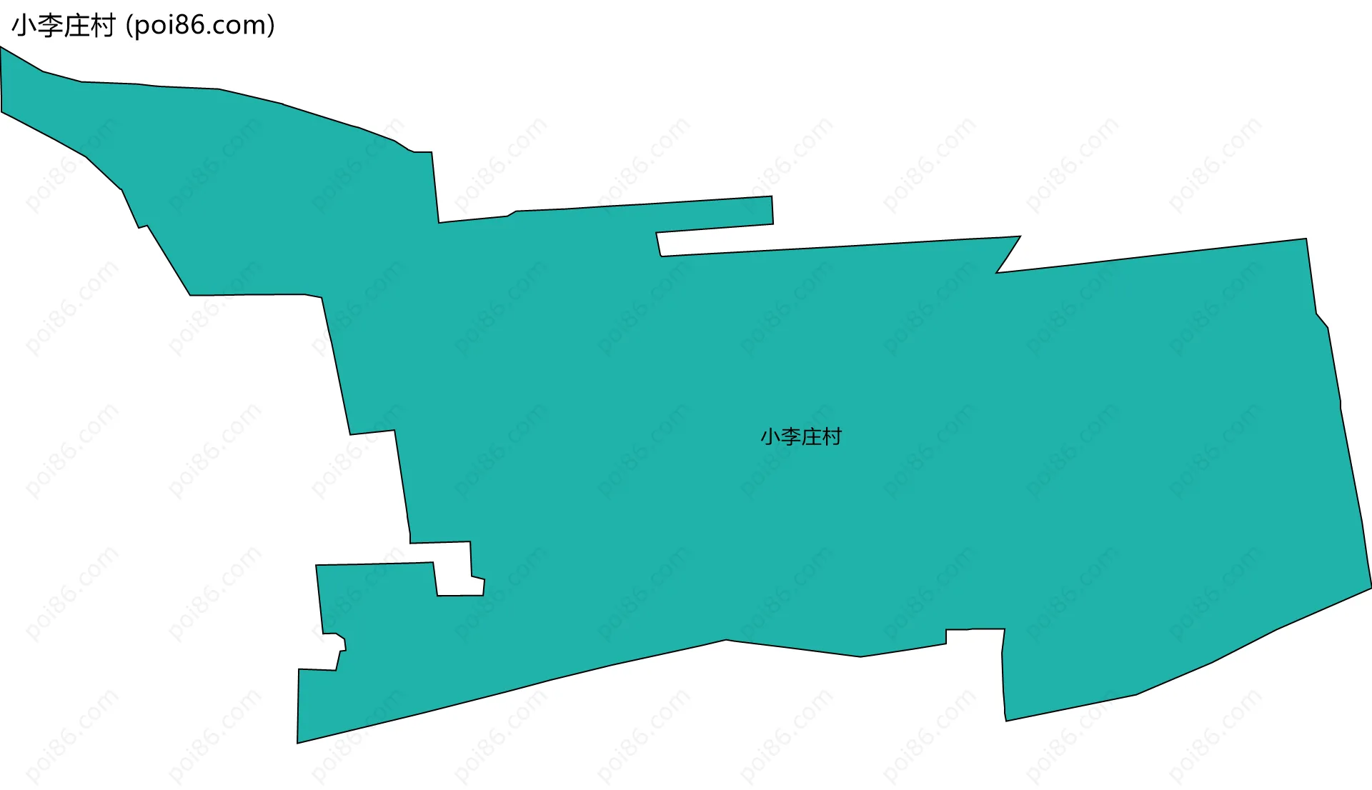 小李庄村边界地图