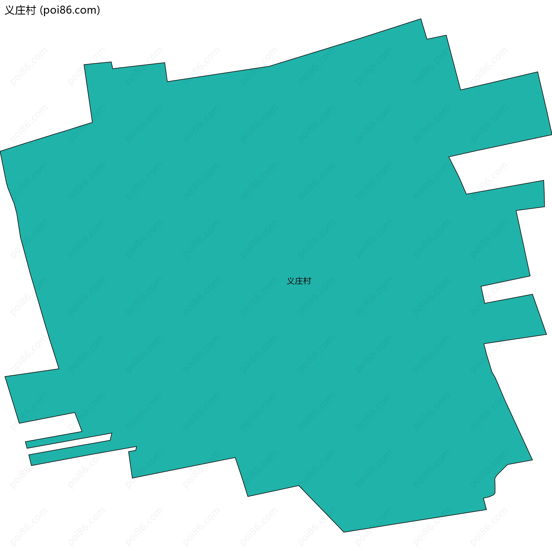 义庄村边界地图
