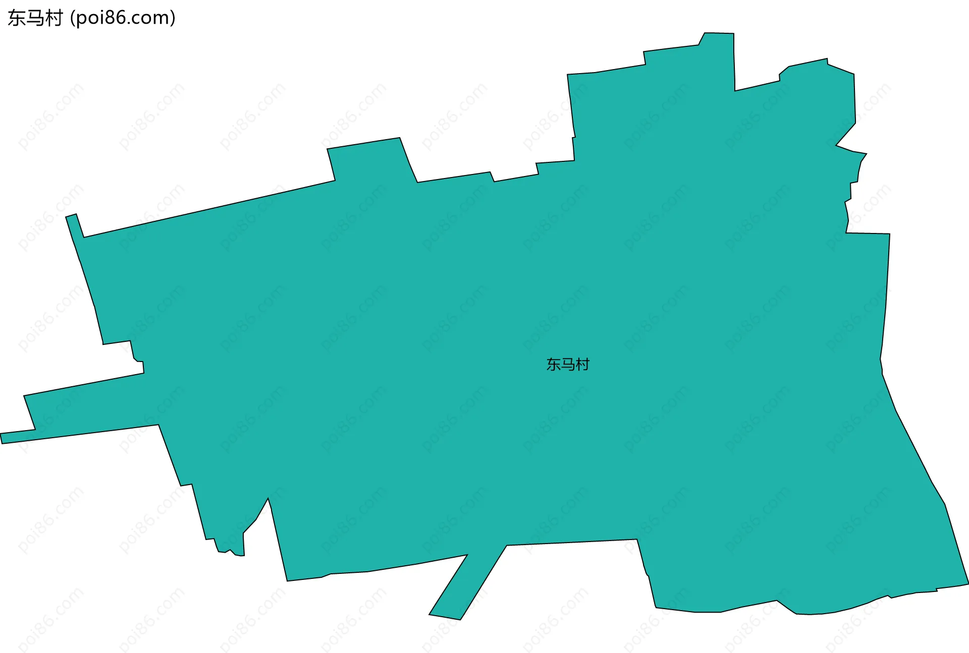 东马村边界地图