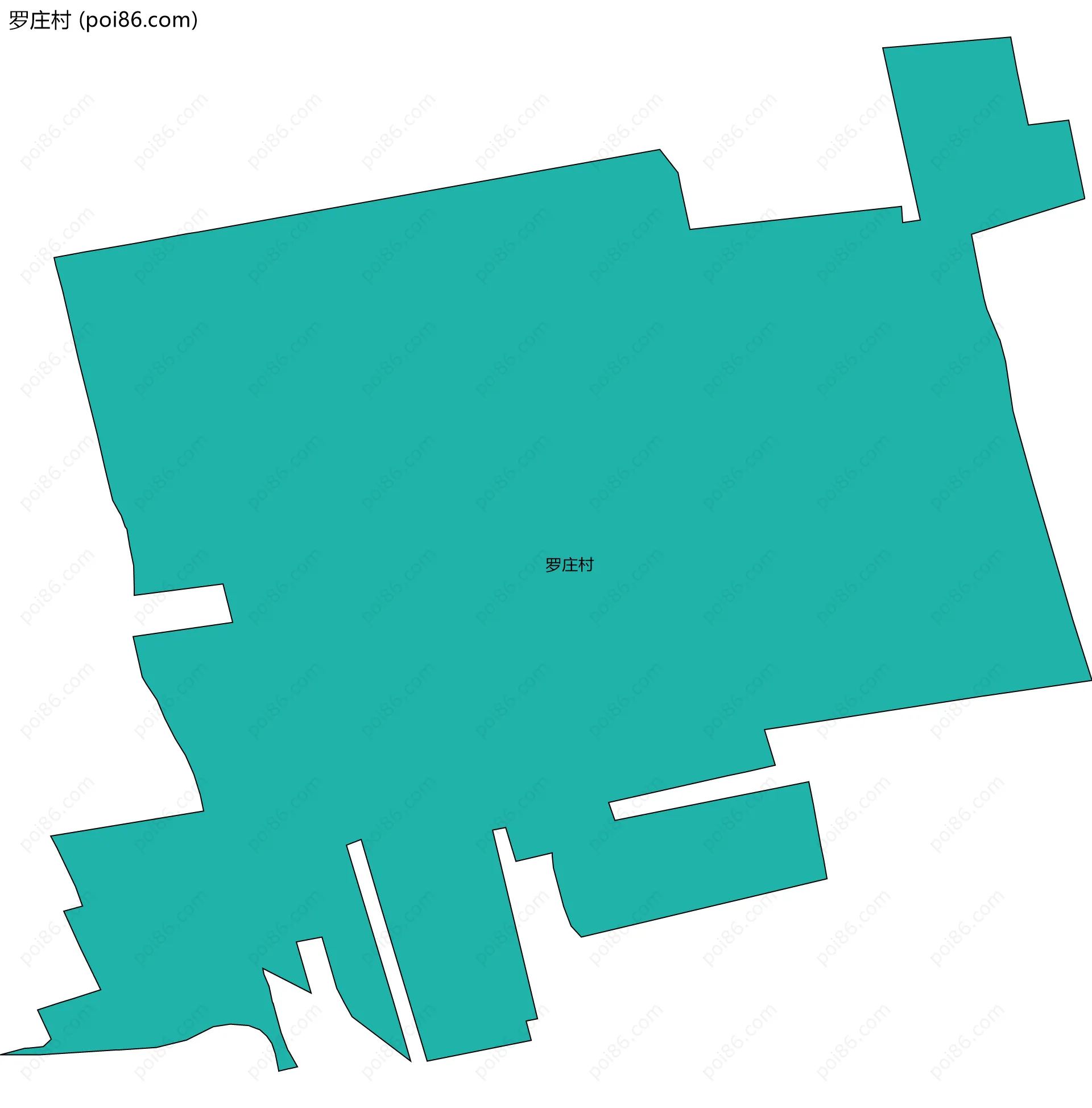 罗庄村边界地图