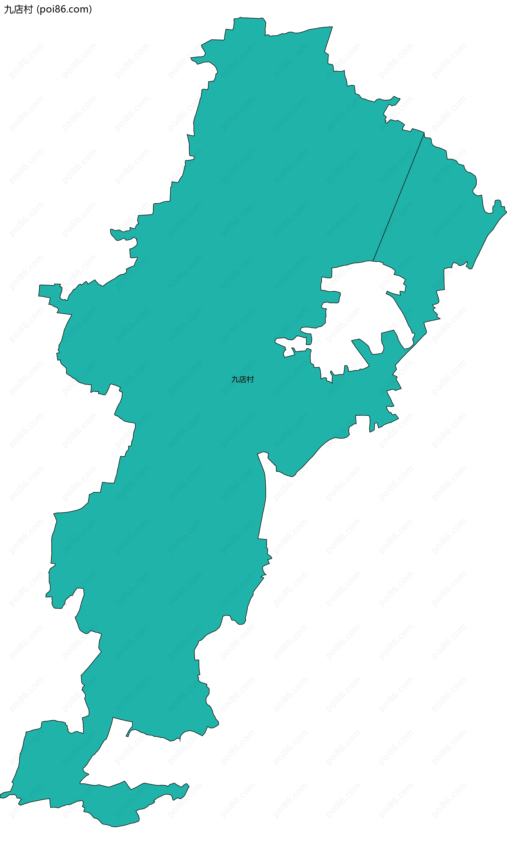 九店村边界地图