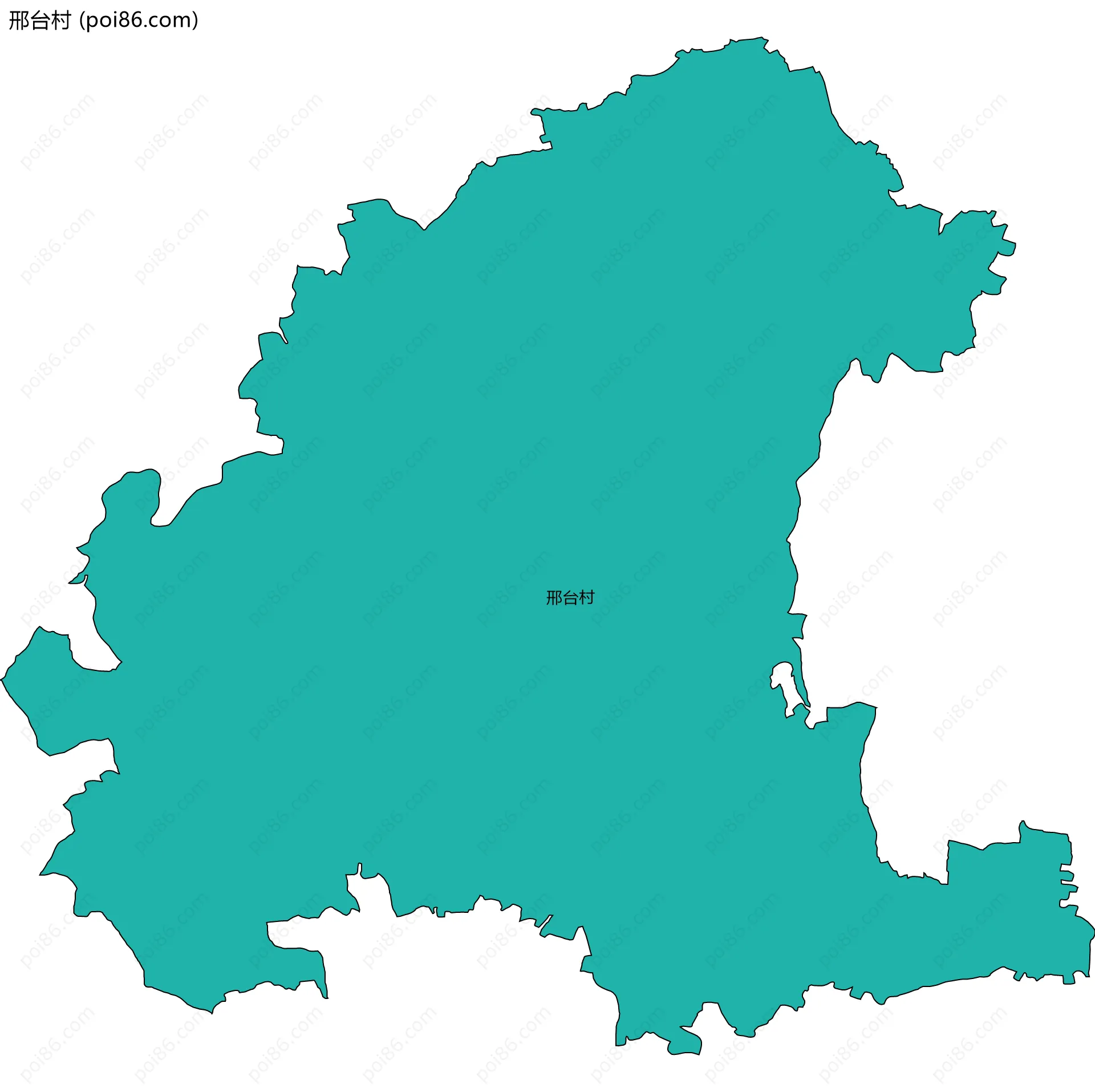 邢台村边界地图