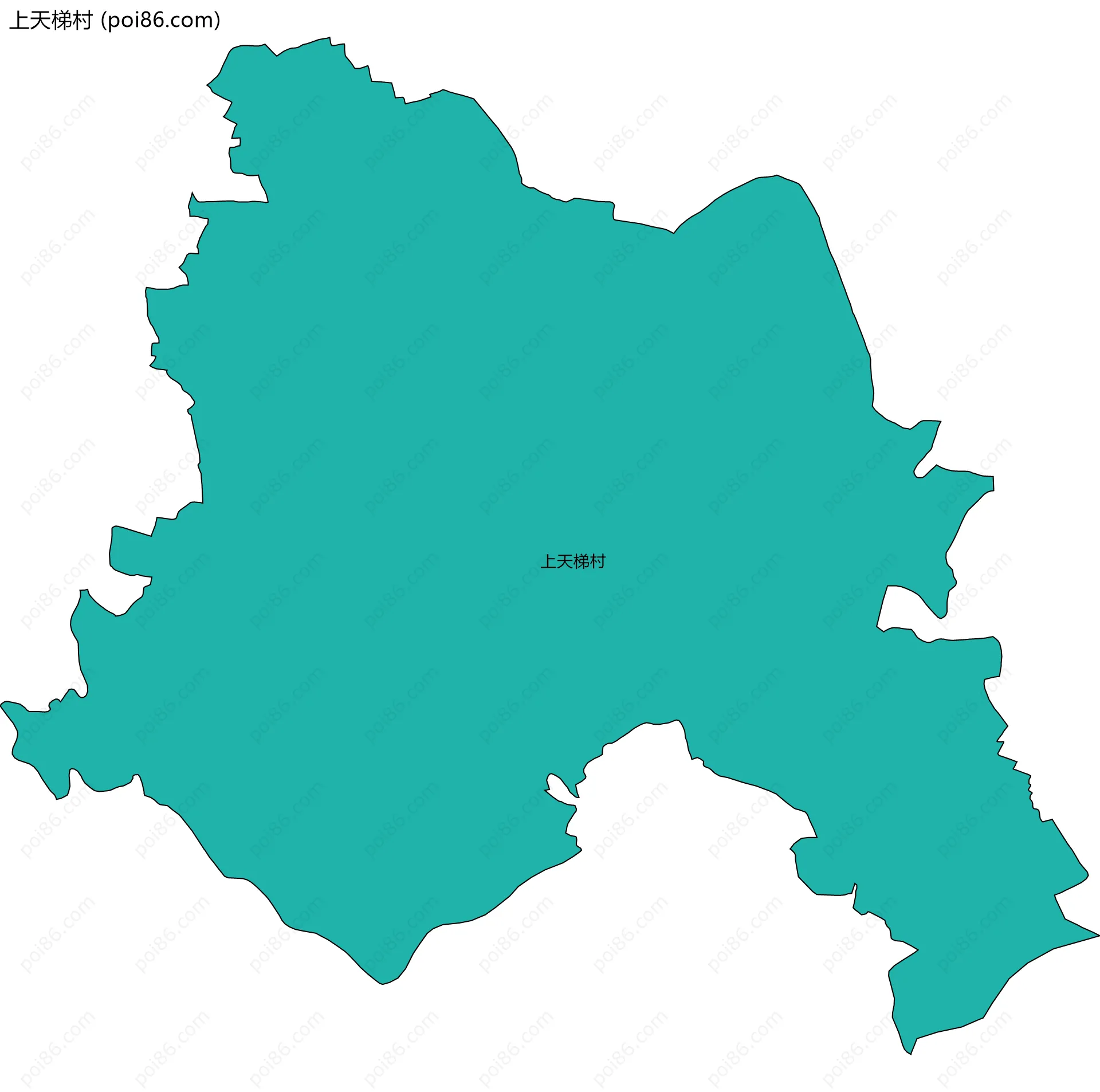 上天梯村边界地图