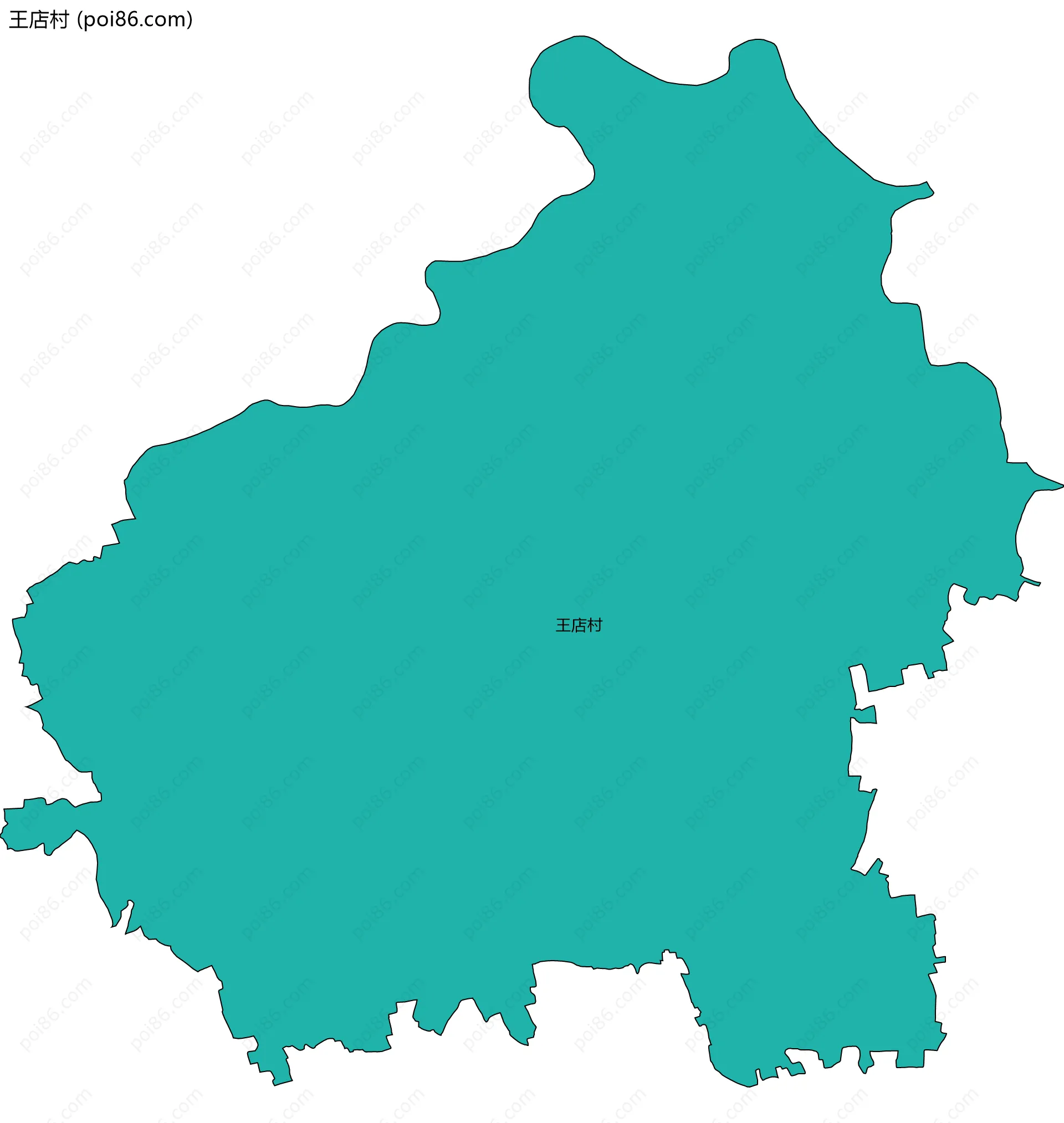 王店村边界地图