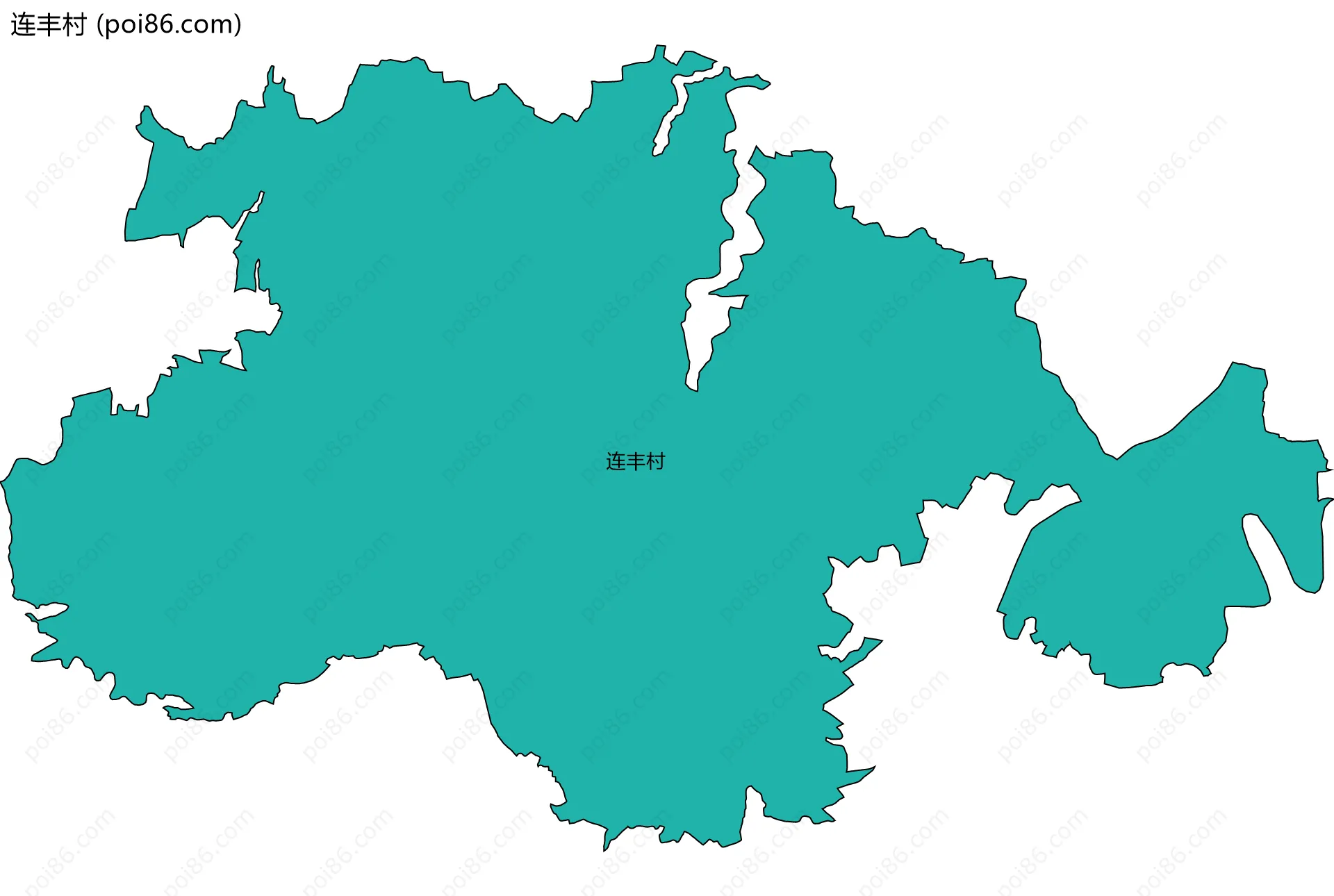 连丰村边界地图