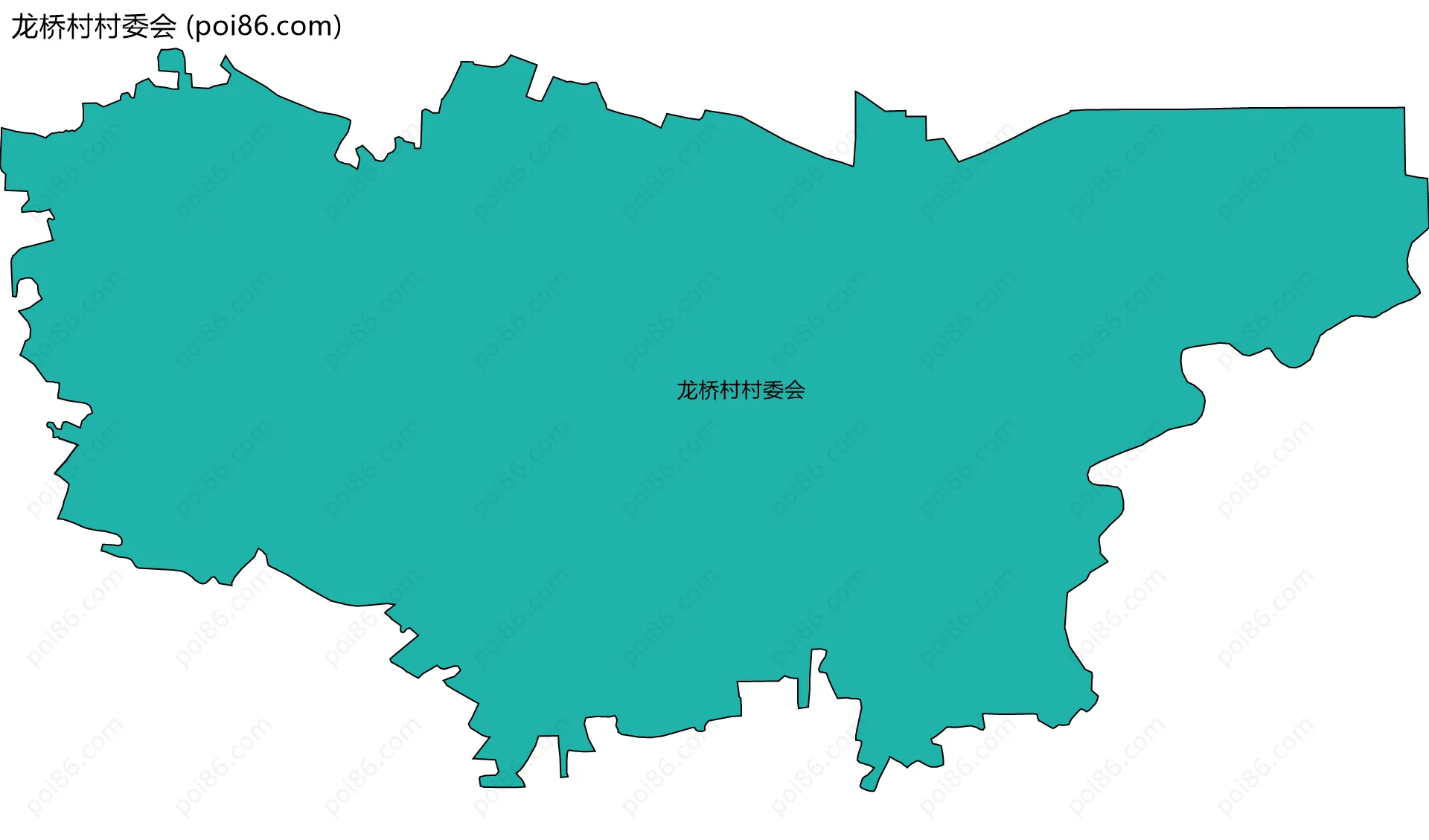 龙桥村村委会边界地图