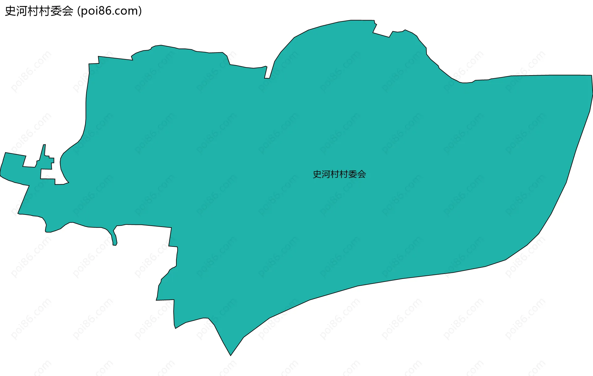 史河村村委会边界地图