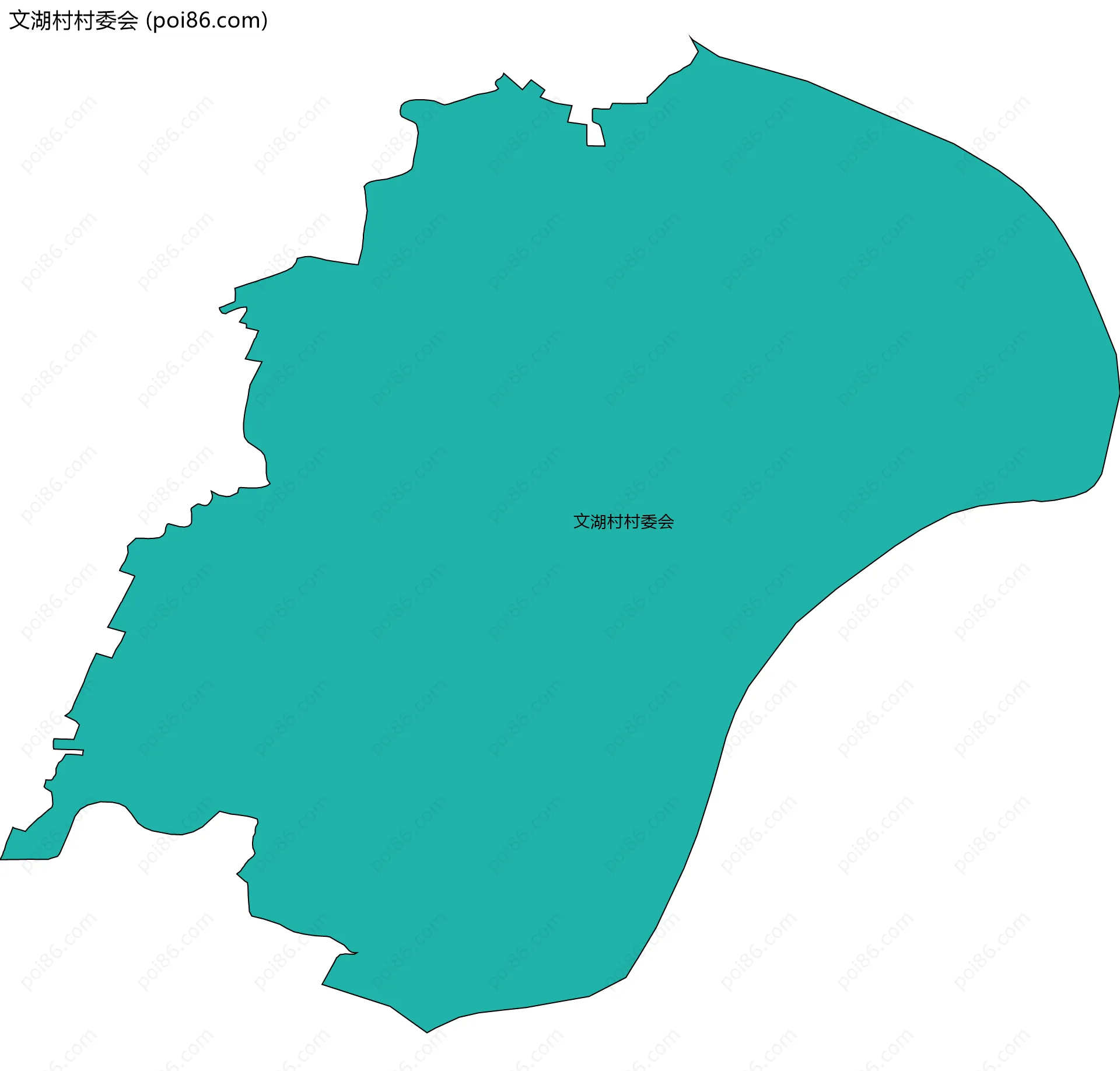 文湖村村委会边界地图