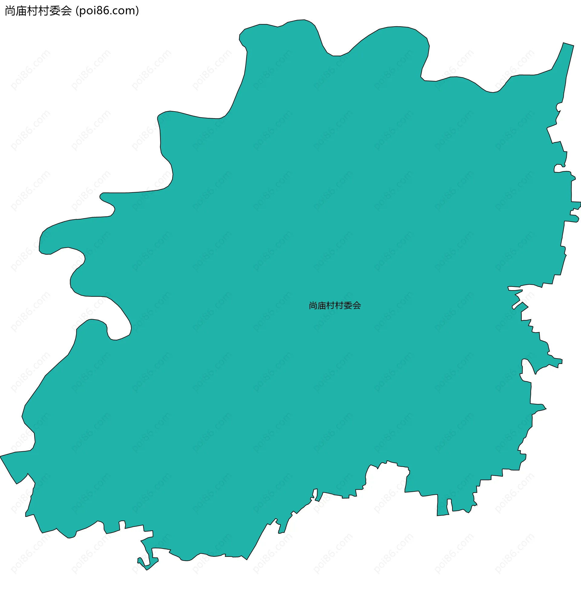 尚庙村村委会边界地图